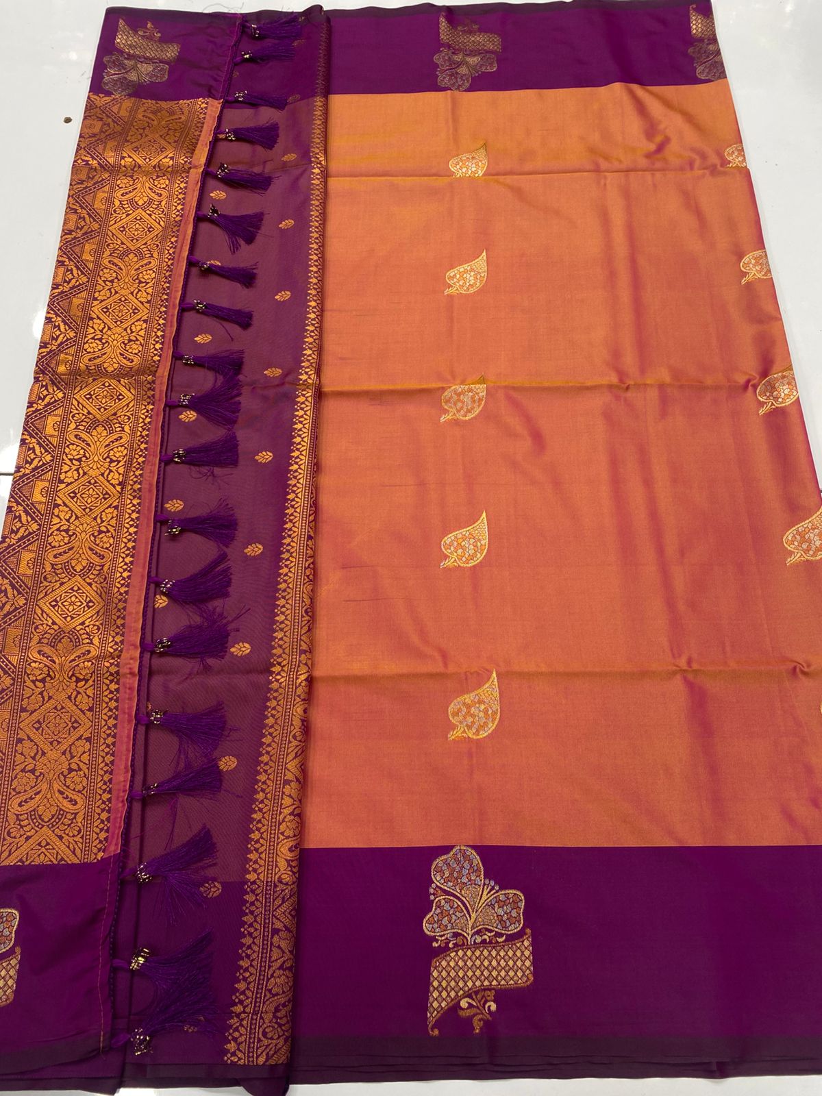 Semi Silk Butta Saree(3257C-R8)