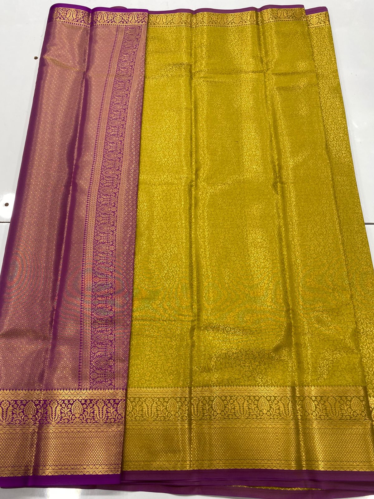 Semi Silk Broket Saree (3428-R3)
