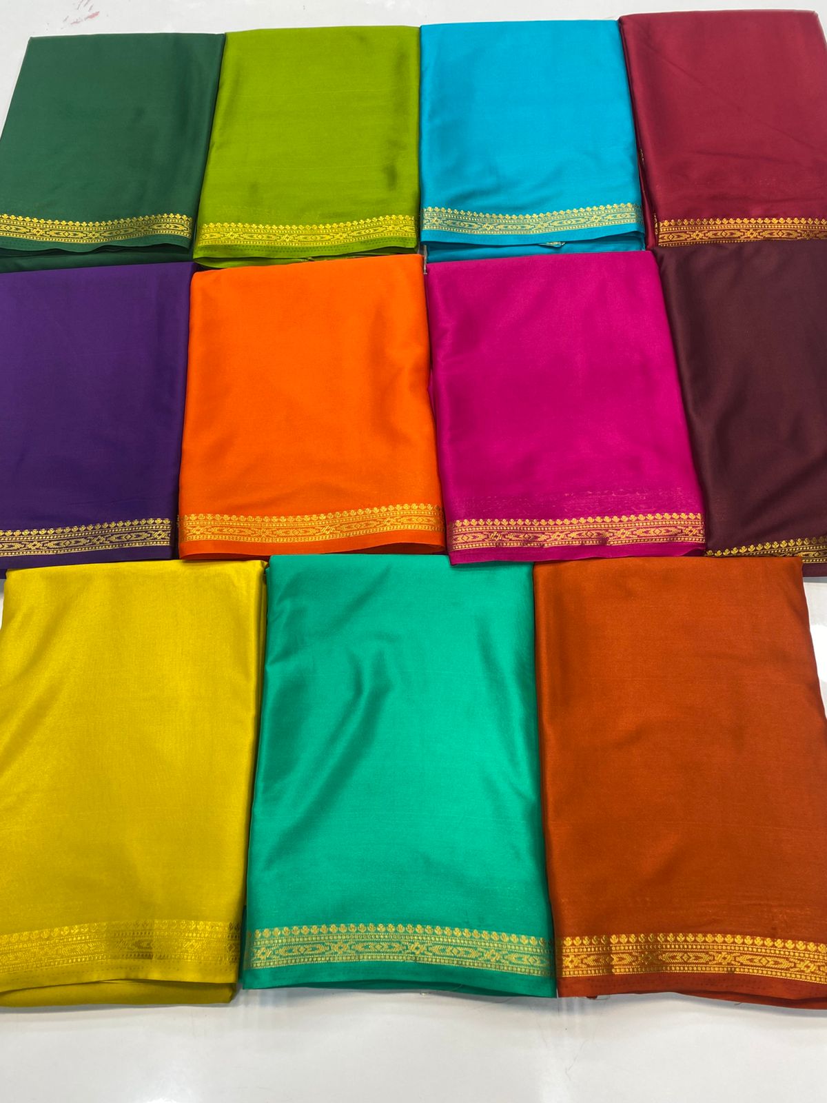 Mysore Crepe Self Saree (3441-R26)