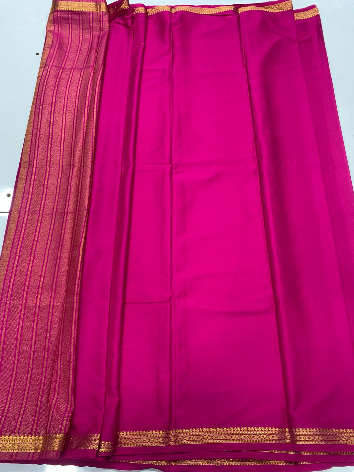 Mysore Crepe Self Saree (3441-R26)