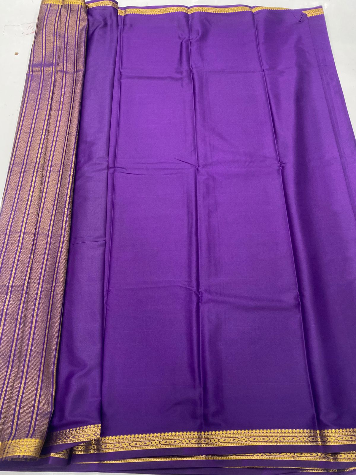 Mysore Crepe Self Saree (3441-R26)