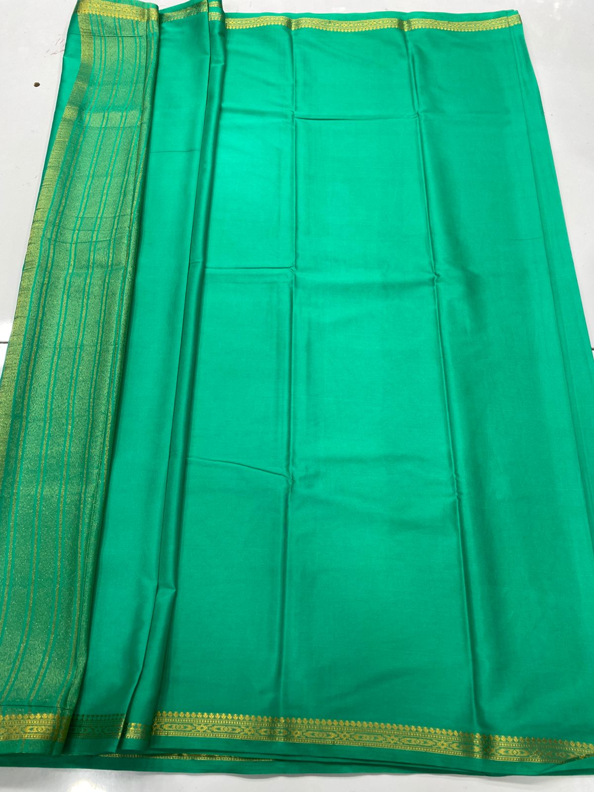 Mysore Crepe Self Saree (3441-R26)