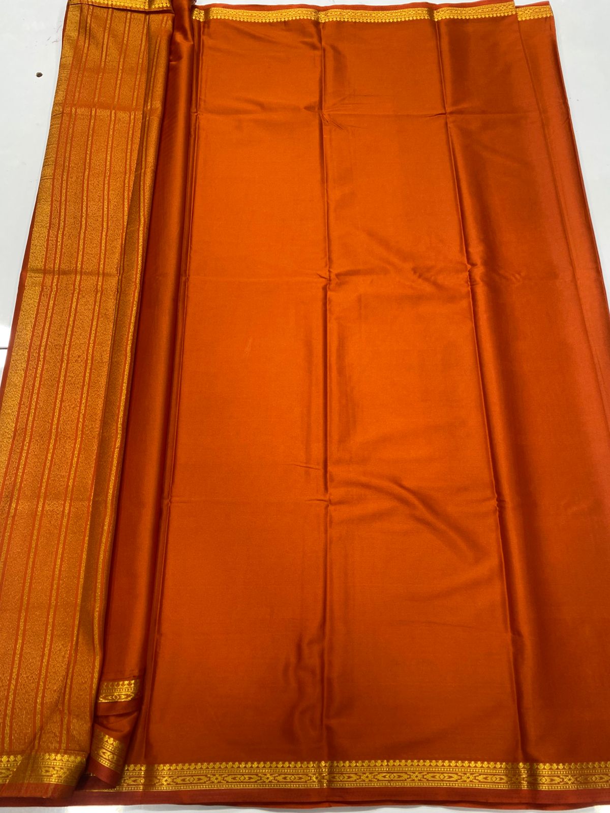 Mysore Crepe Self Saree (3441-R26)