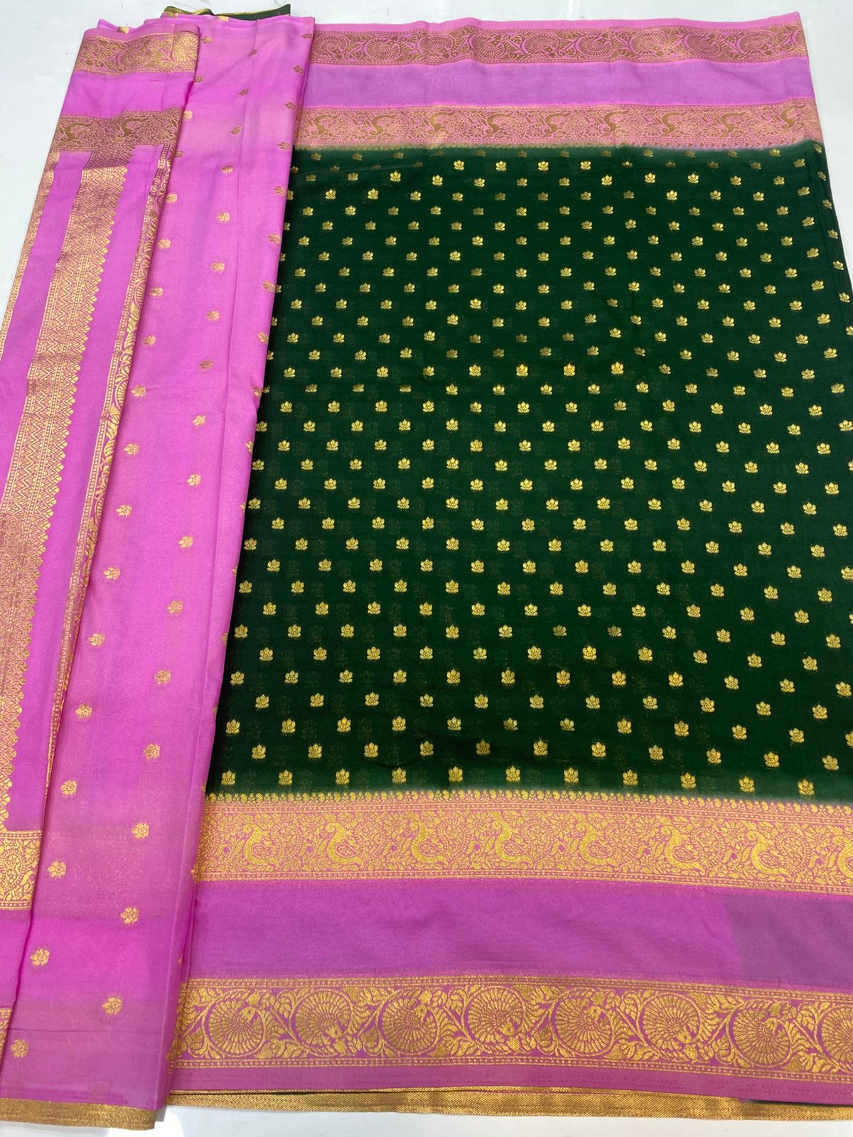 Khaddi Georgette Saree&nbsp (3442A-R10)