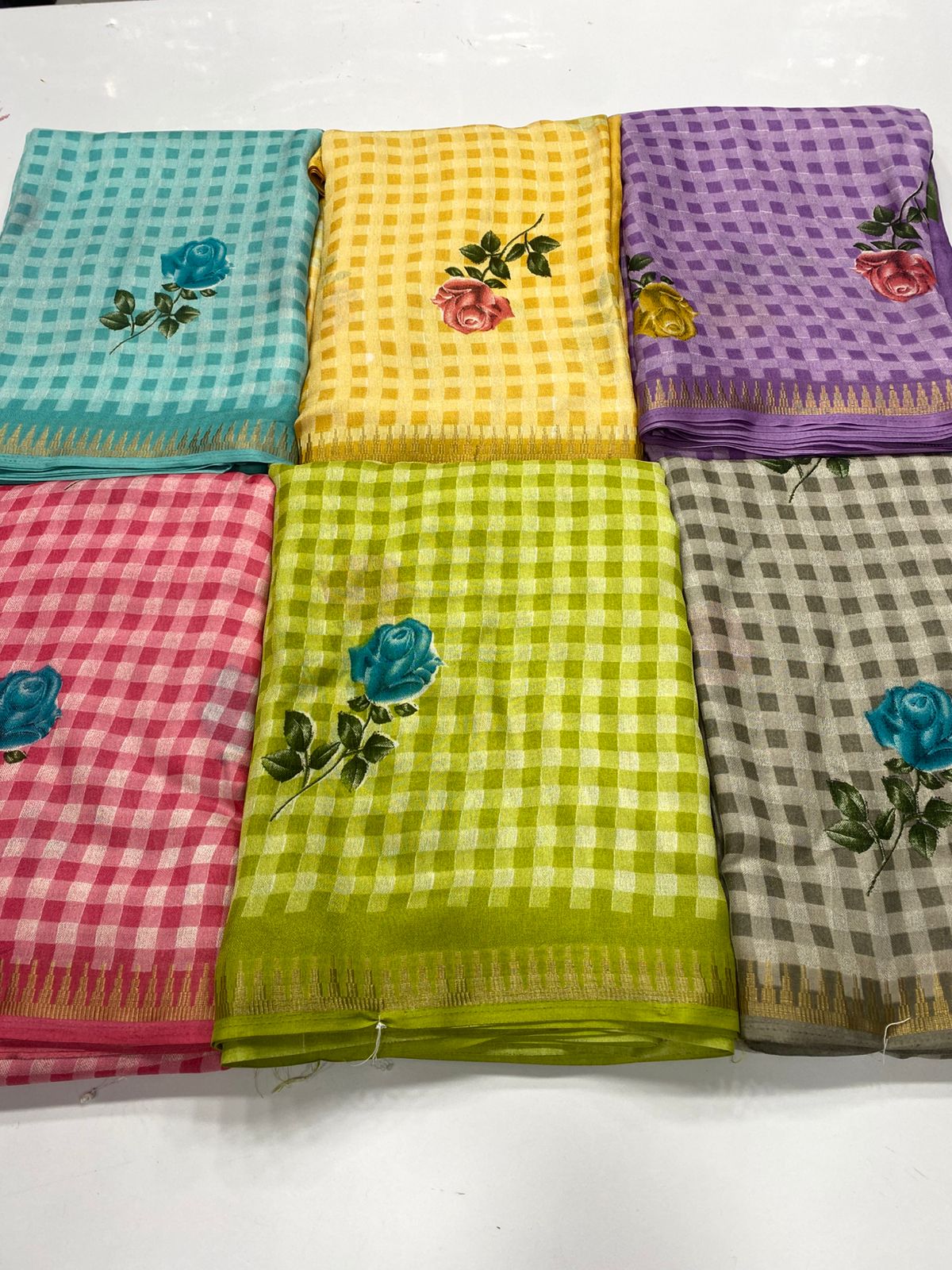 Fancy Soft Georgette Saree (3420-R41)