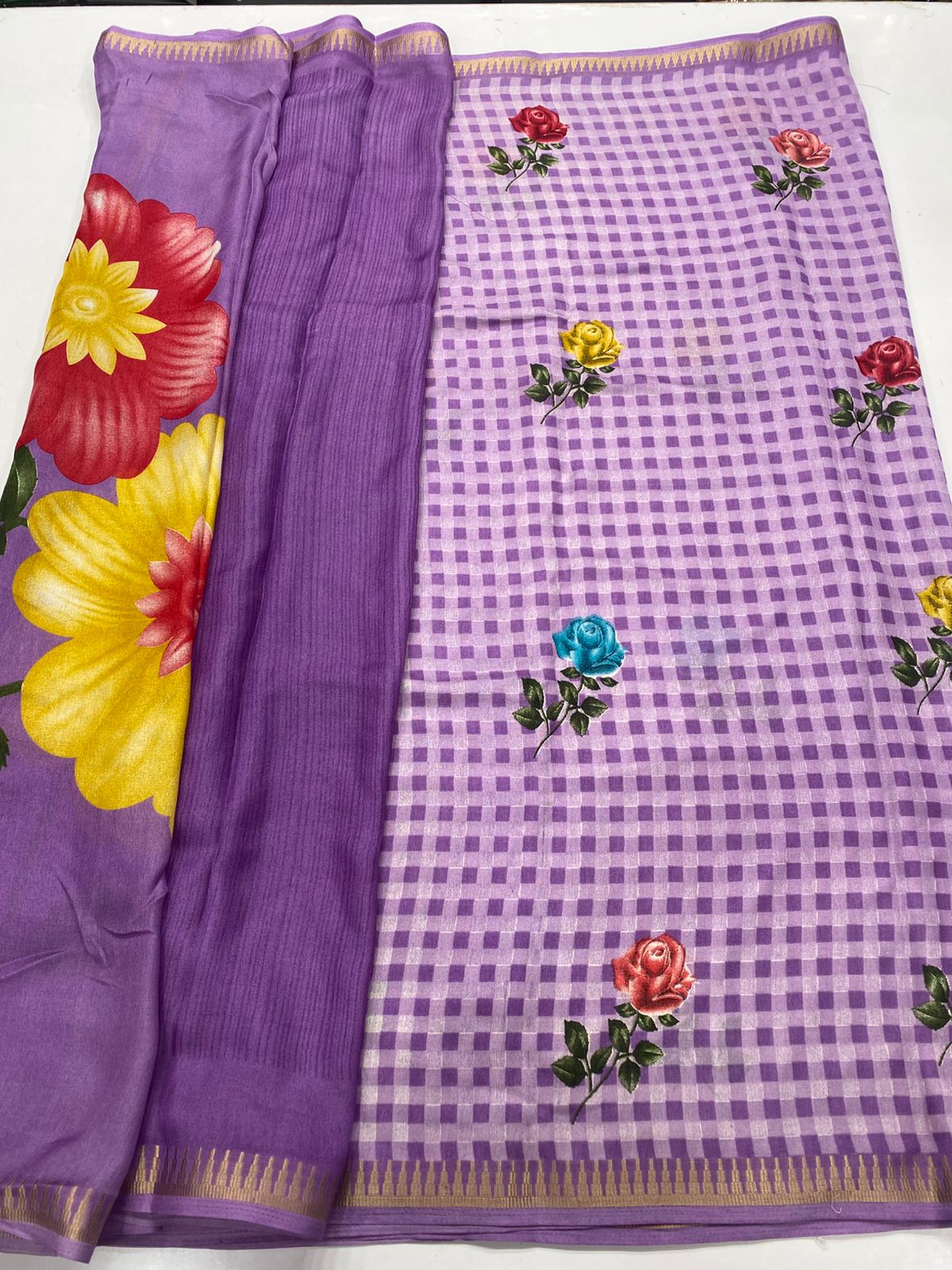Fancy Soft Georgette Saree (3420-R41)