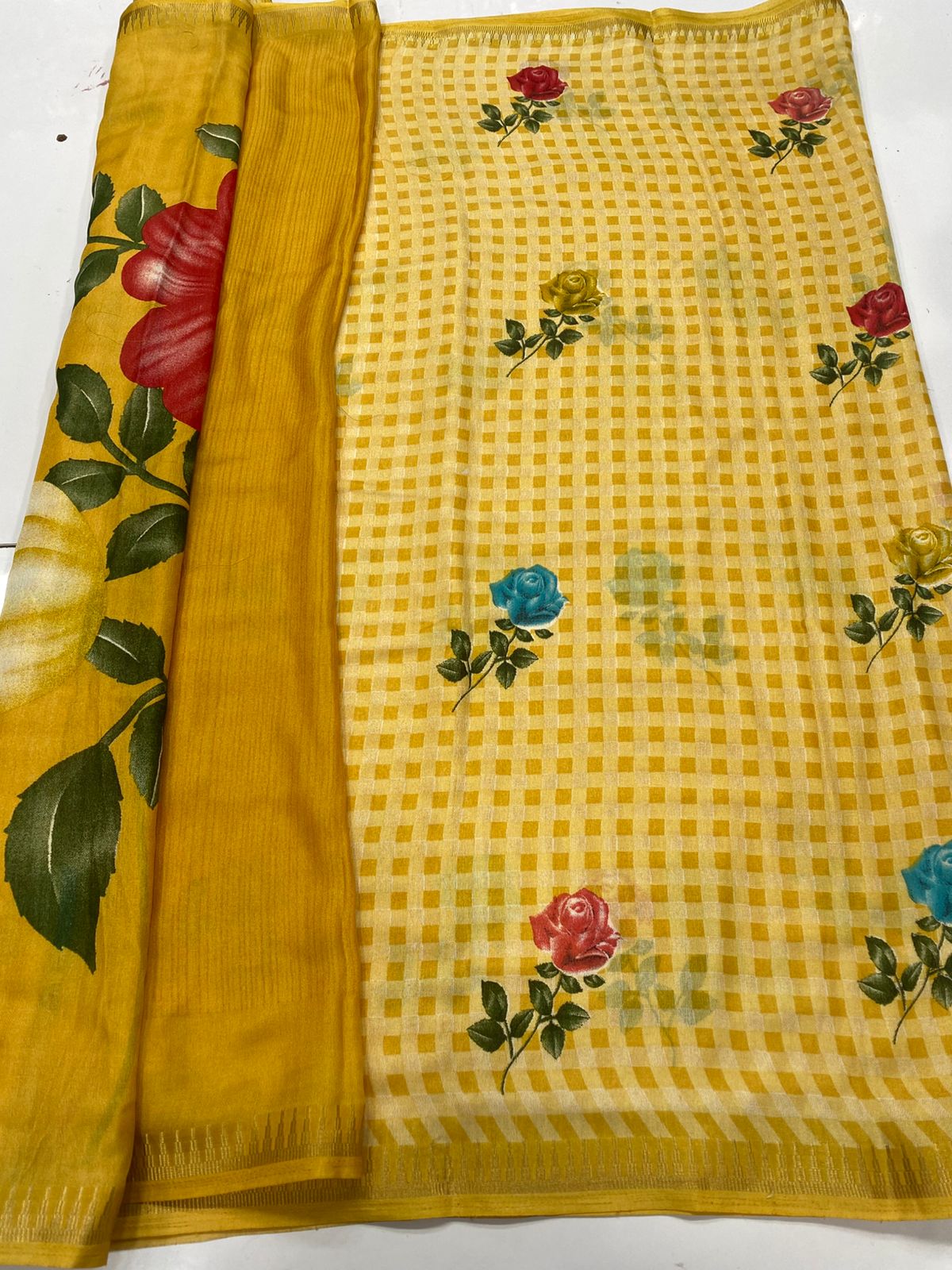 Fancy Soft Georgette Saree (3420-R41)