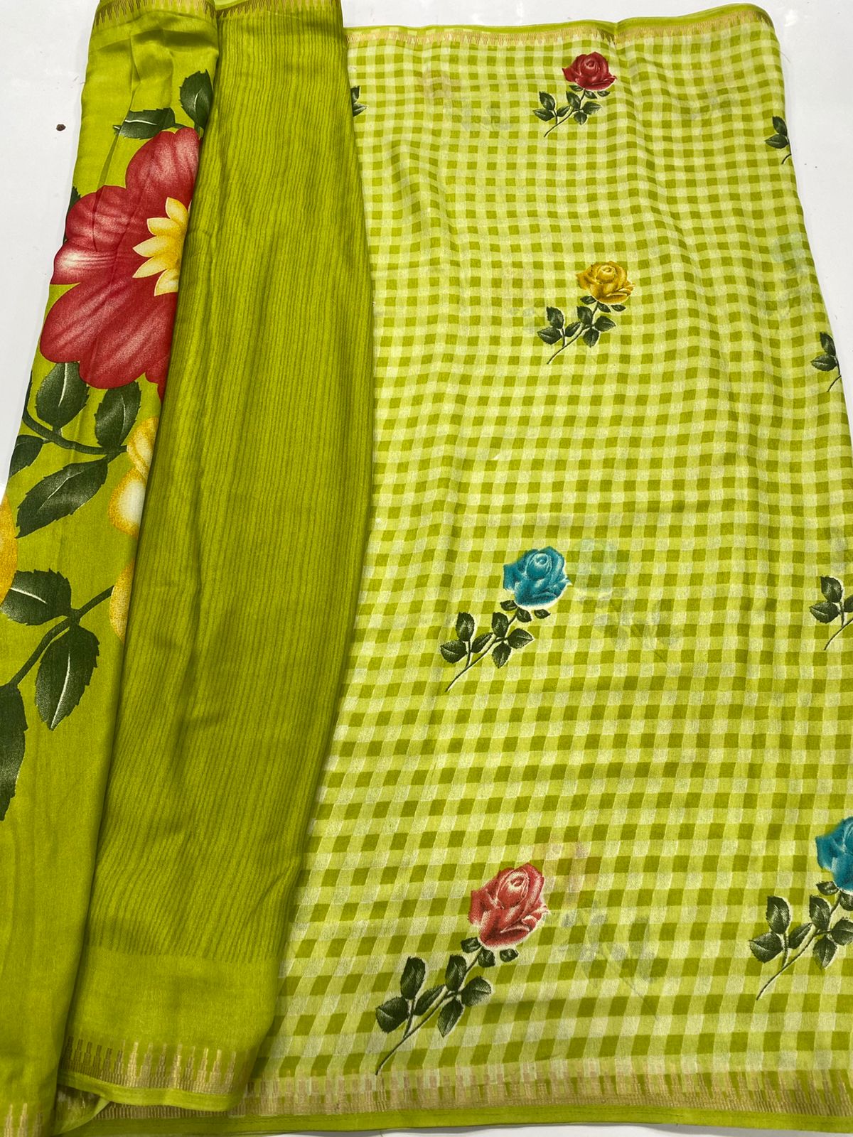 Fancy Soft Georgette Saree (3420-R41)