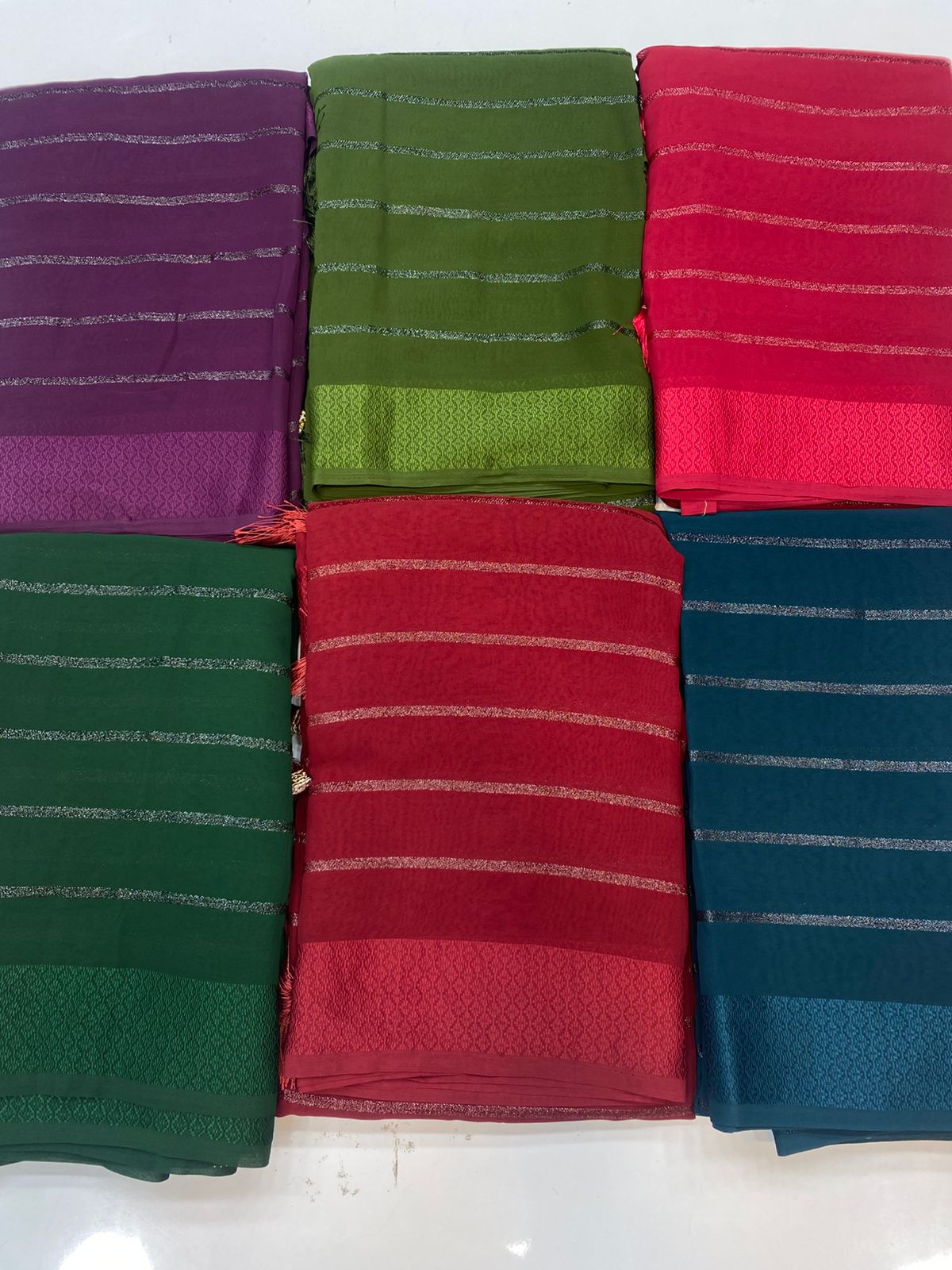 Fancy Space Silk Saree (3424-R36)