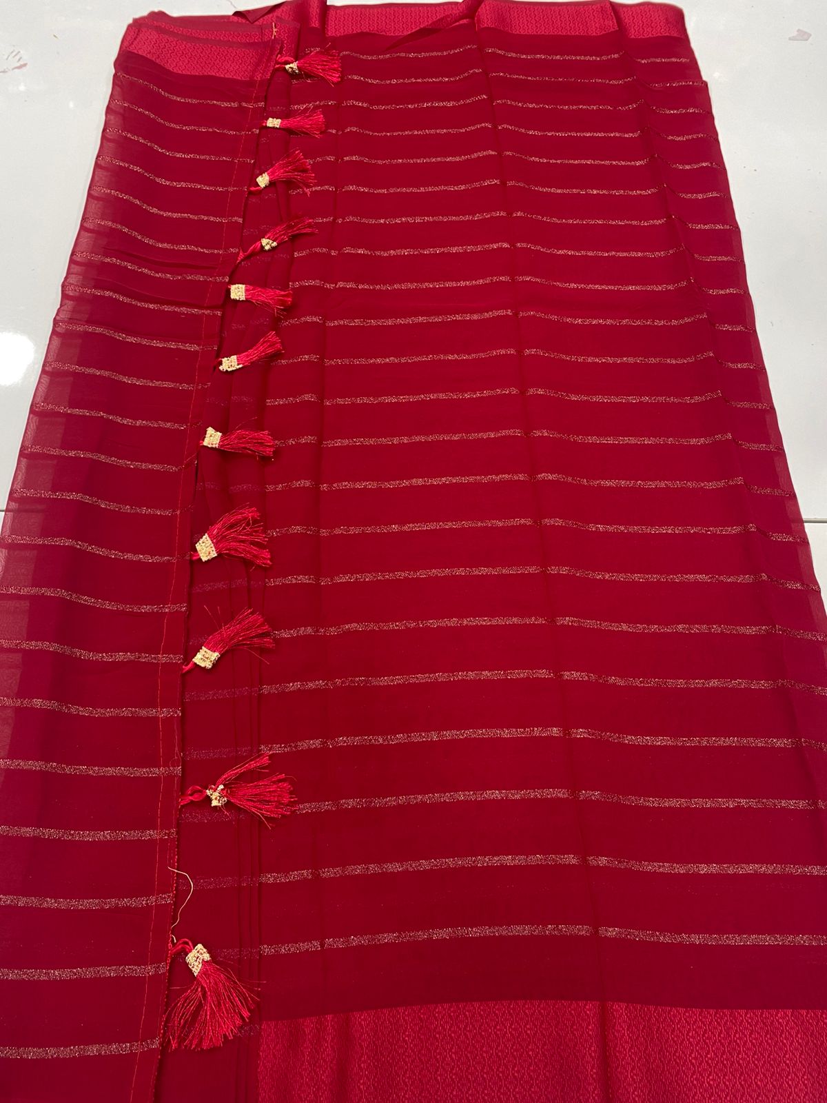 Fancy Space Silk Saree (3424-R36)