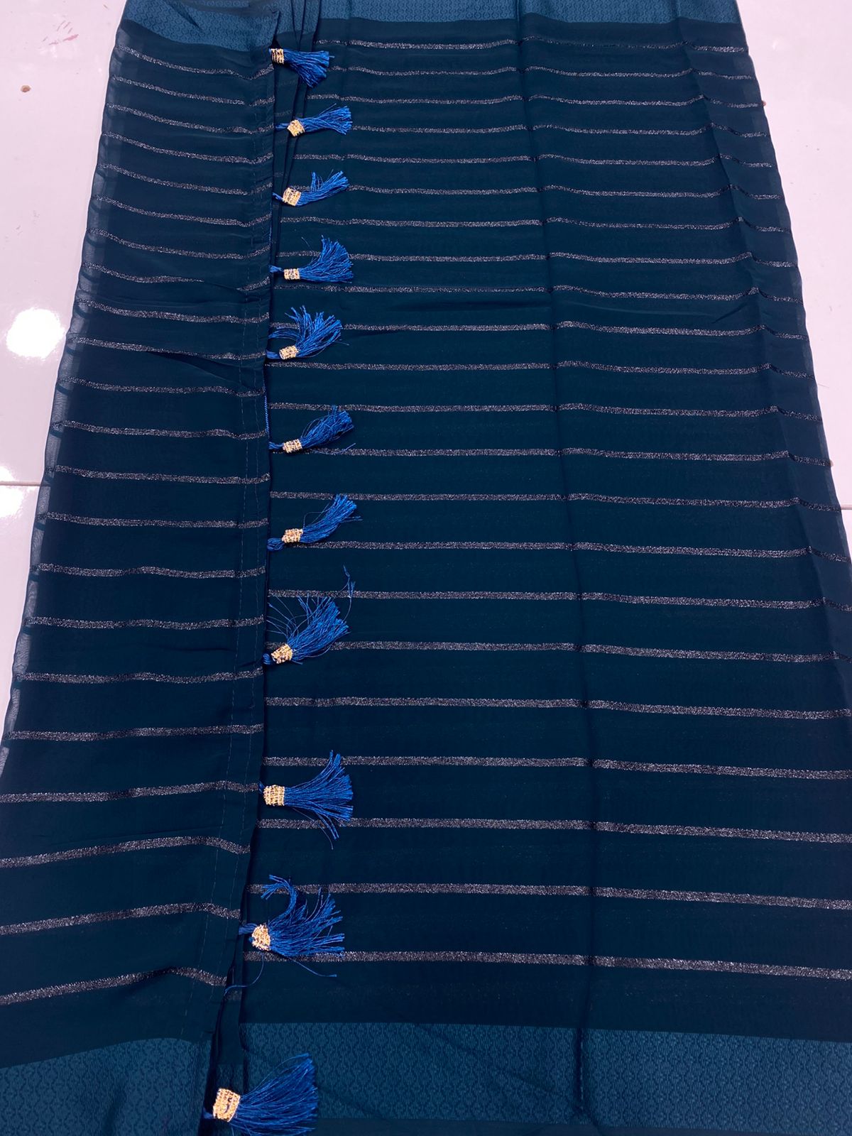 Fancy Space Silk Saree (3424-R36)