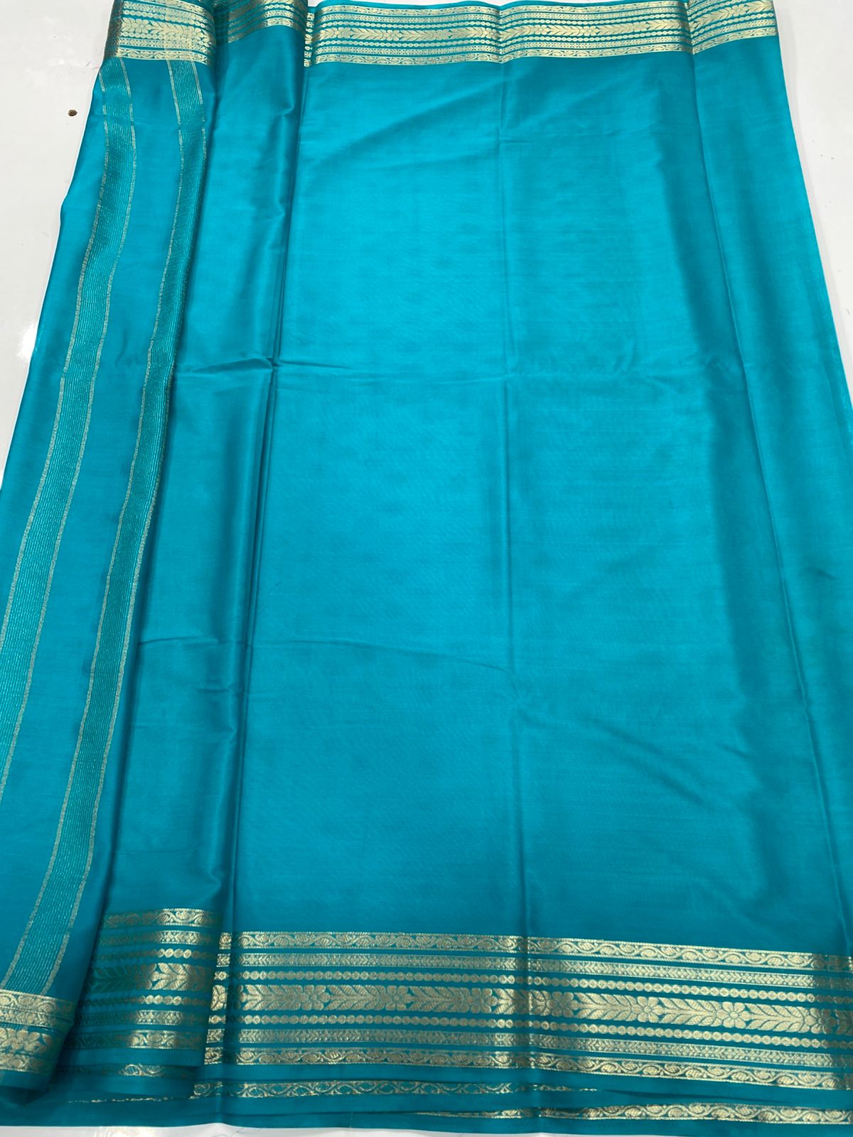 Mysore Crepe Self Saree (3443-R19)