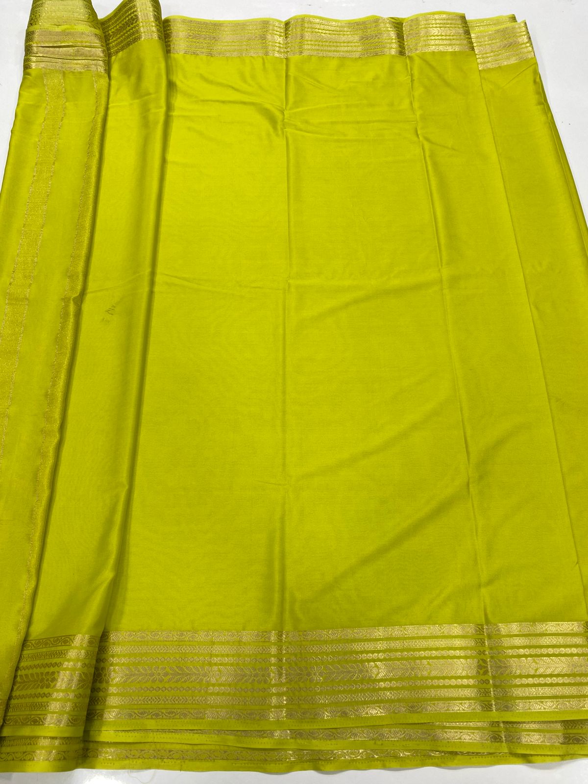 Mysore Crepe Self Saree (3443-R19)