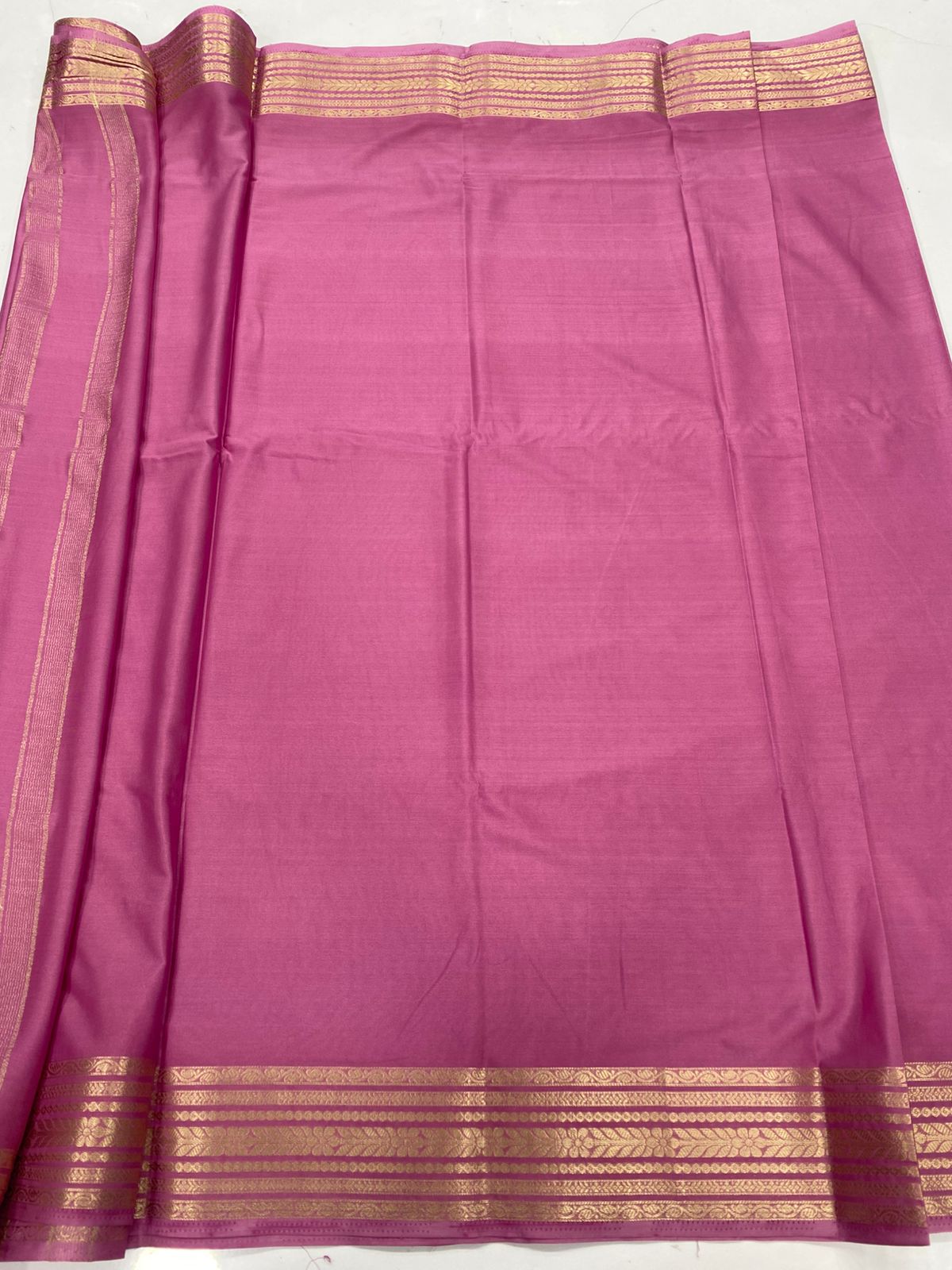 Mysore Crepe Self Saree (3443-R19)