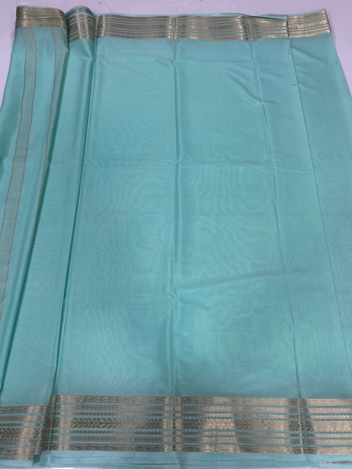 Mysore Crepe Self Saree (3443-R19)