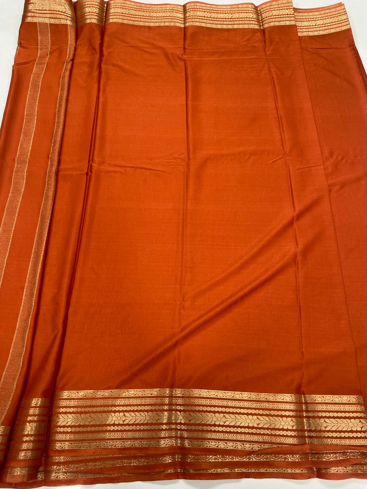 Mysore Crepe Self Saree (3443-R19)