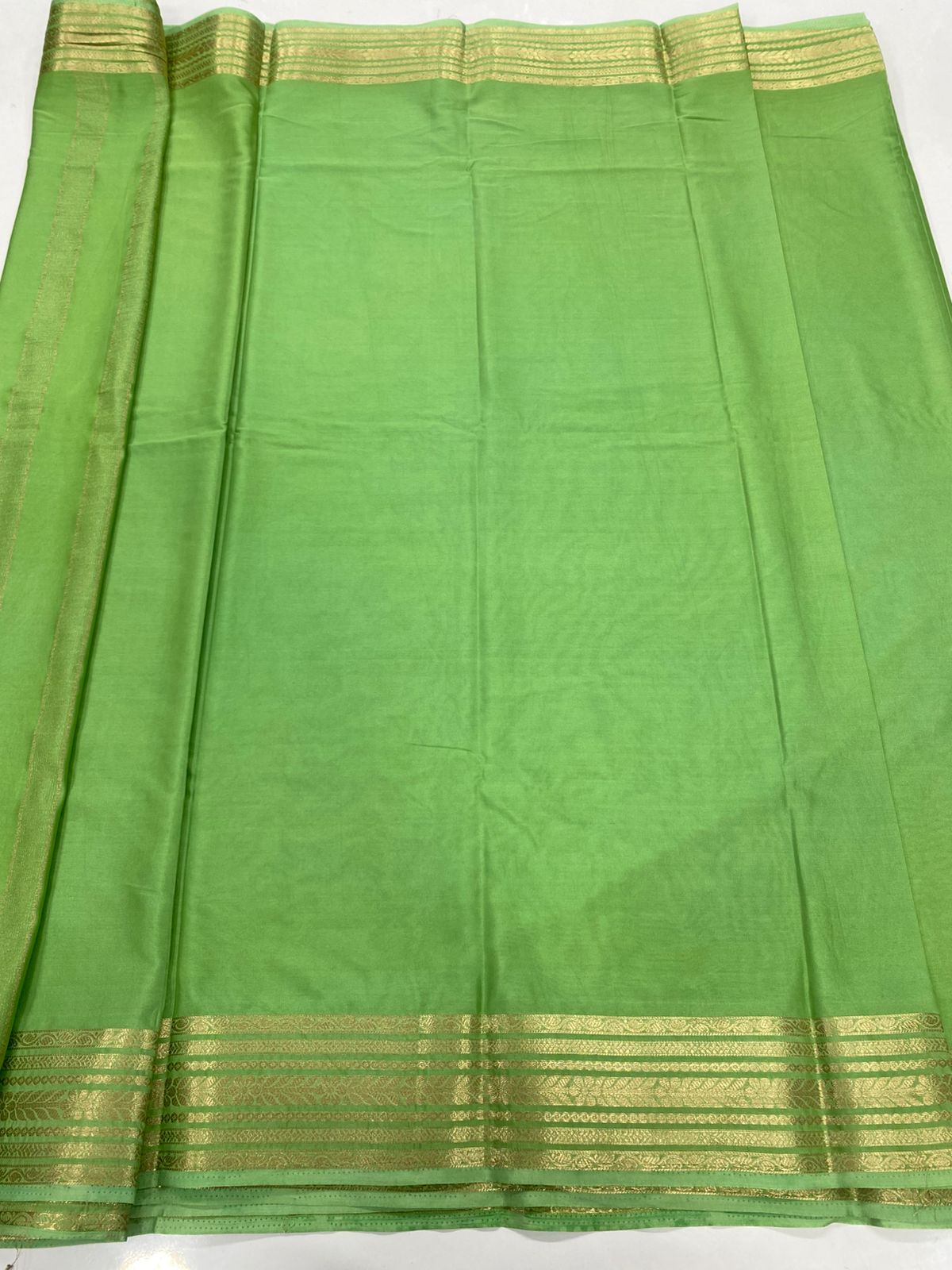 Mysore Crepe Self Saree (3443-R19)