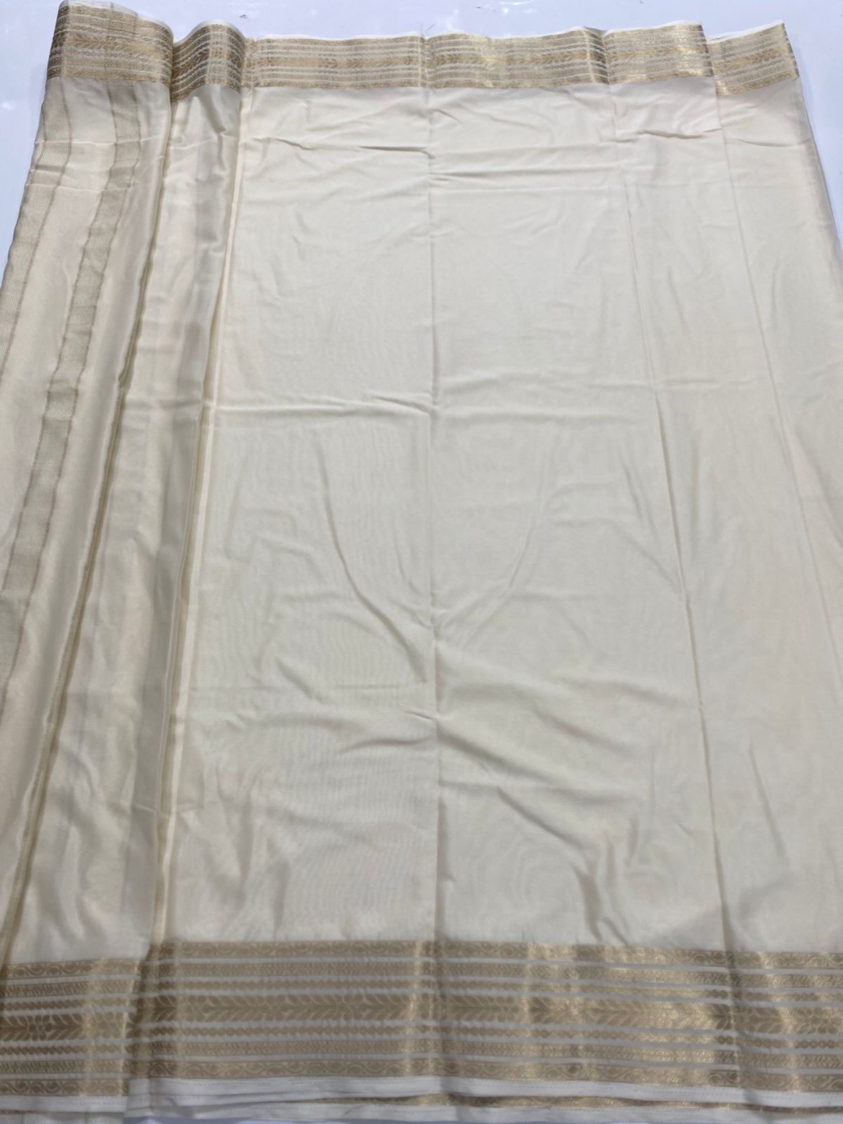 Mysore Crepe Self Saree (3443-R19)