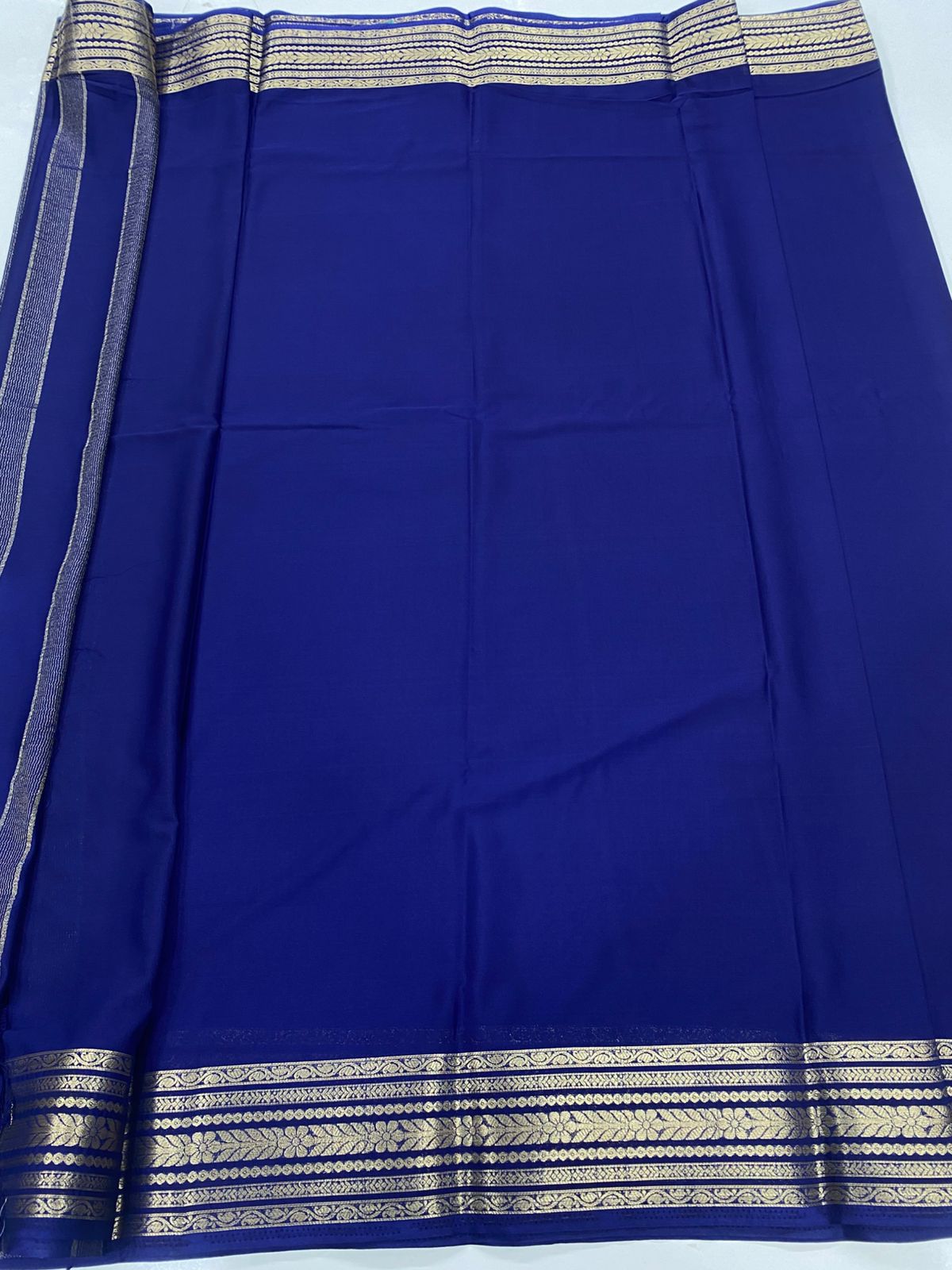 Mysore Crepe Self Saree (3443-R19)
