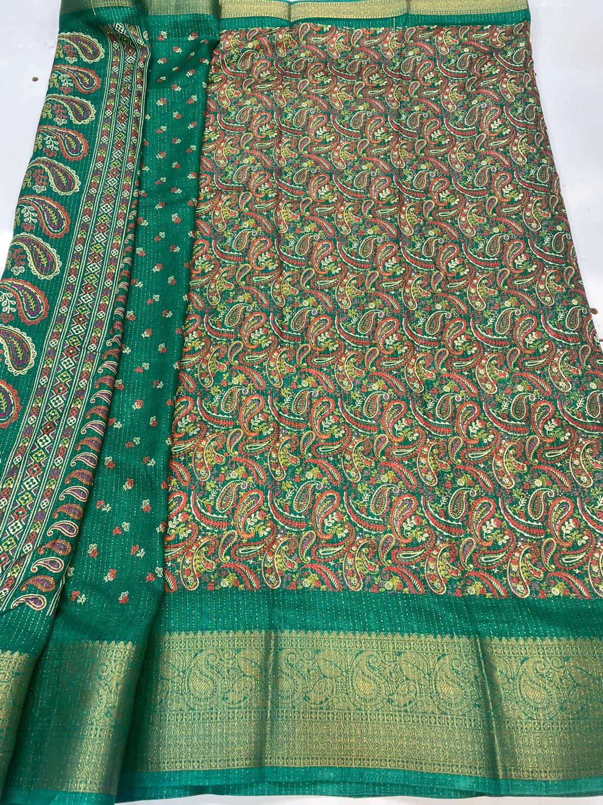 Fancy Georgette Digital Print Saree (3352B-R45)