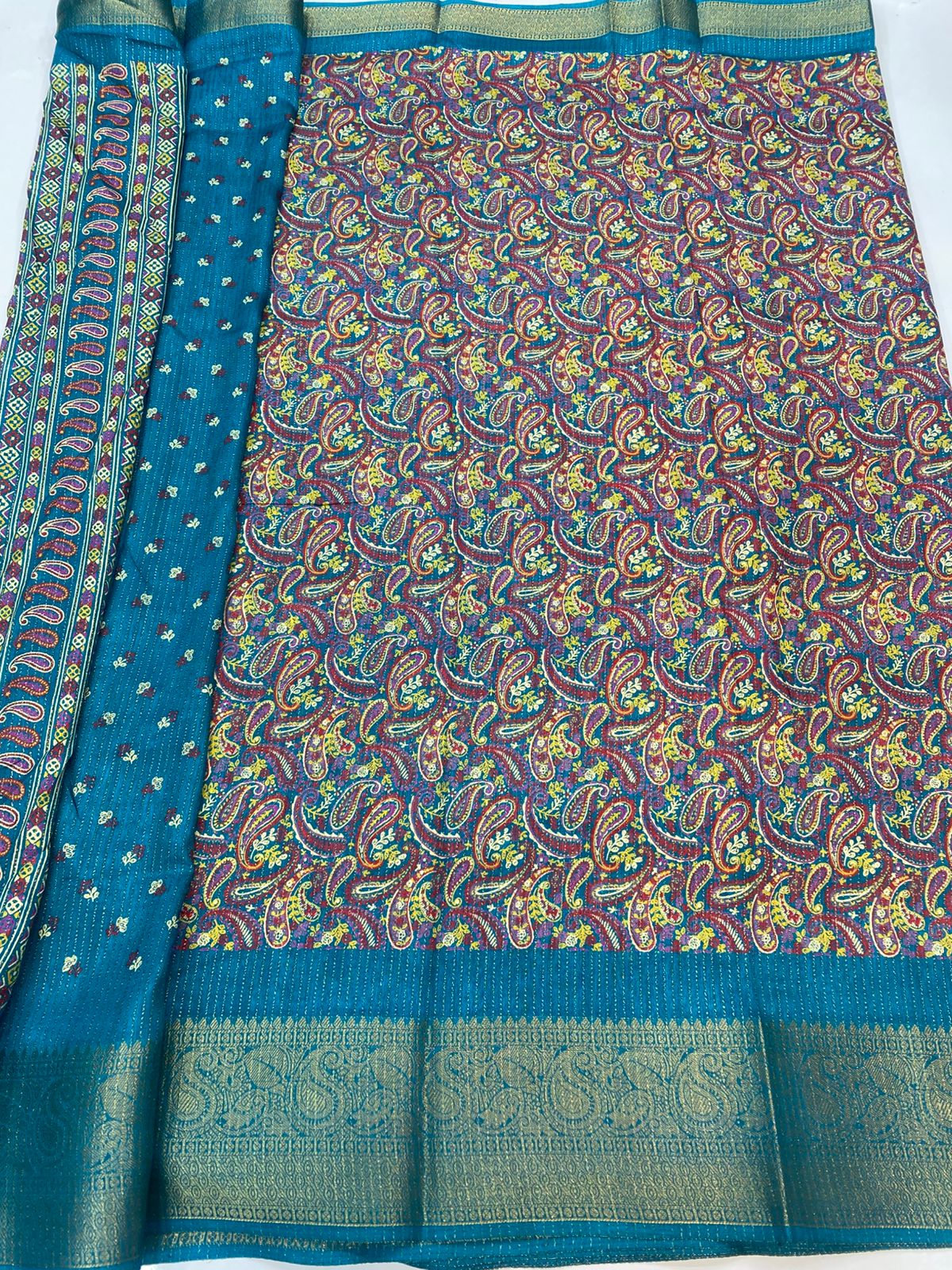 Fancy Georgette Digital Print Saree (3352B-R45)