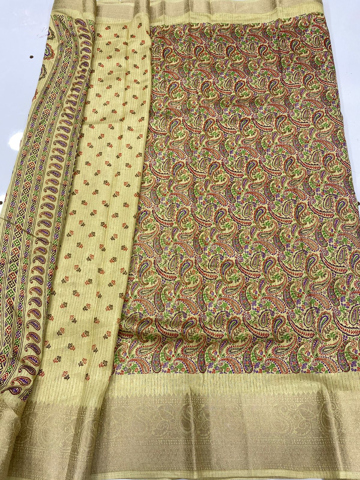 Fancy Georgette Digital Print Saree (3352B-R45)