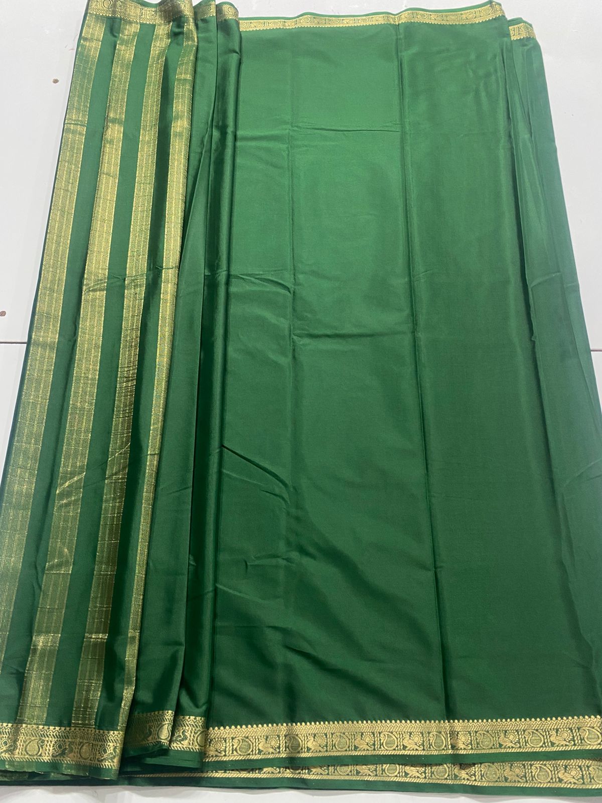 Mysore Crepe Self Saree (3441A-R19)