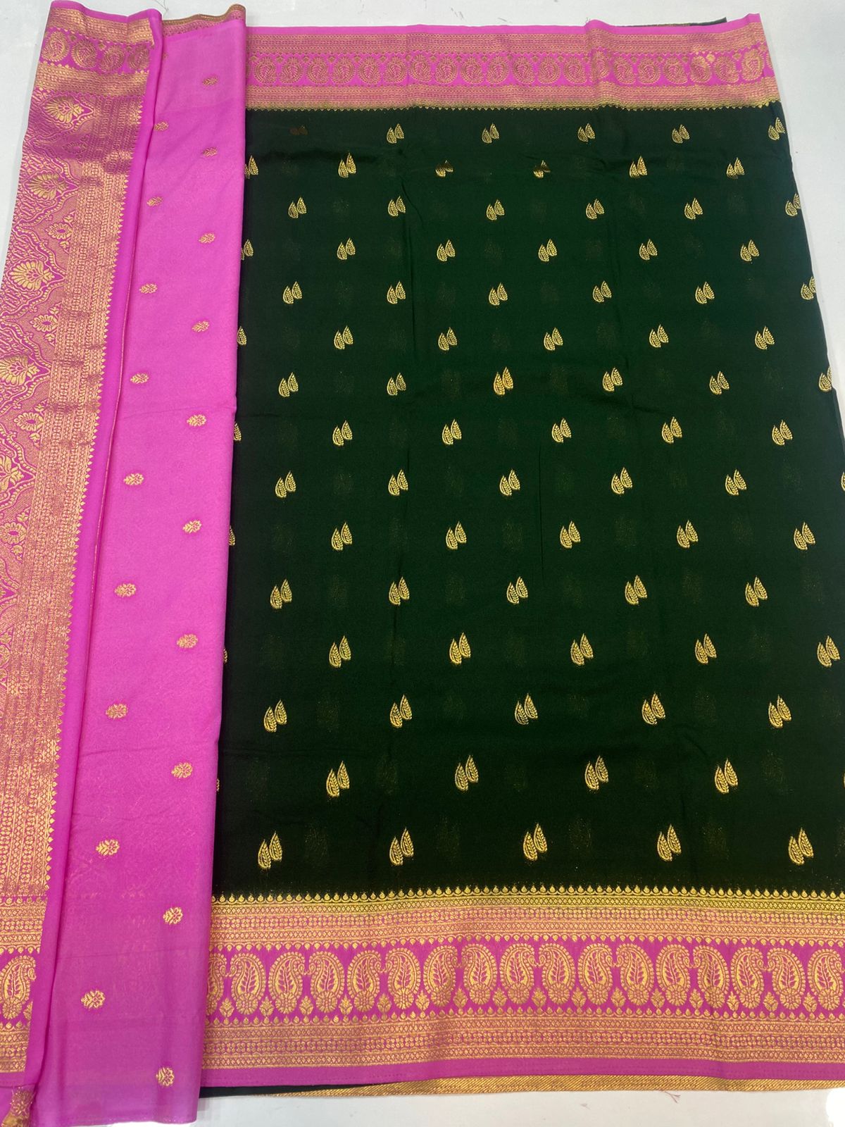 &nbsp;Khaddi Georgette Saree (3442C-R11)
