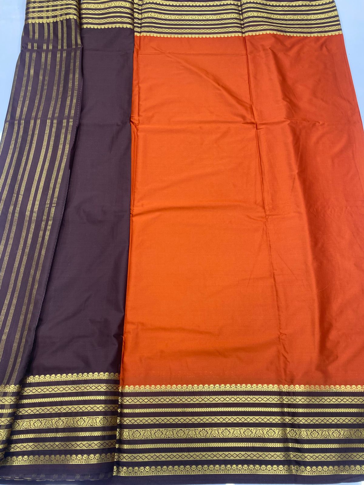 Mysore Crepe Zari Border Saree (3438A-R20)