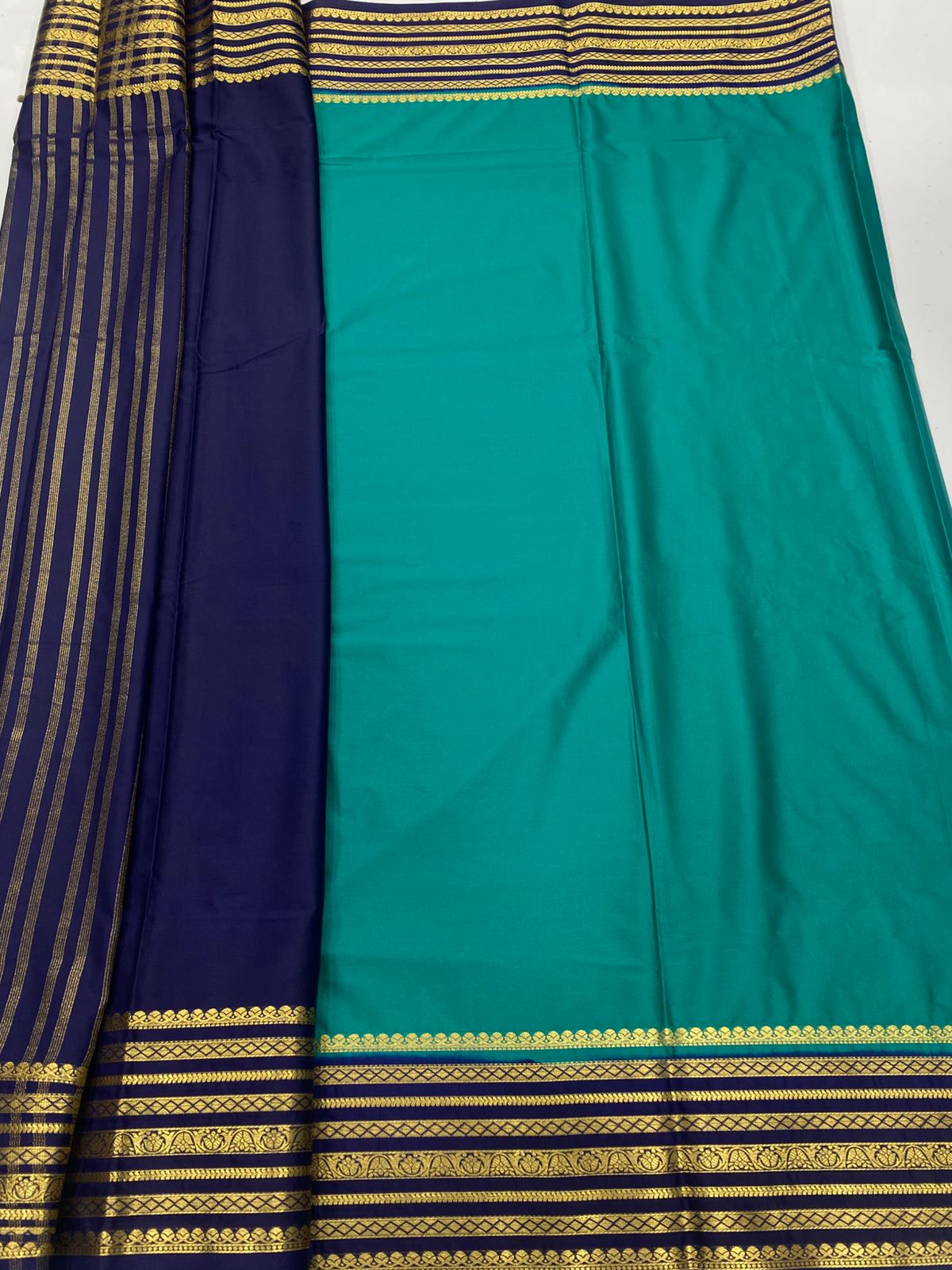 Mysore Crepe Zari Border Saree (3438A-R20)