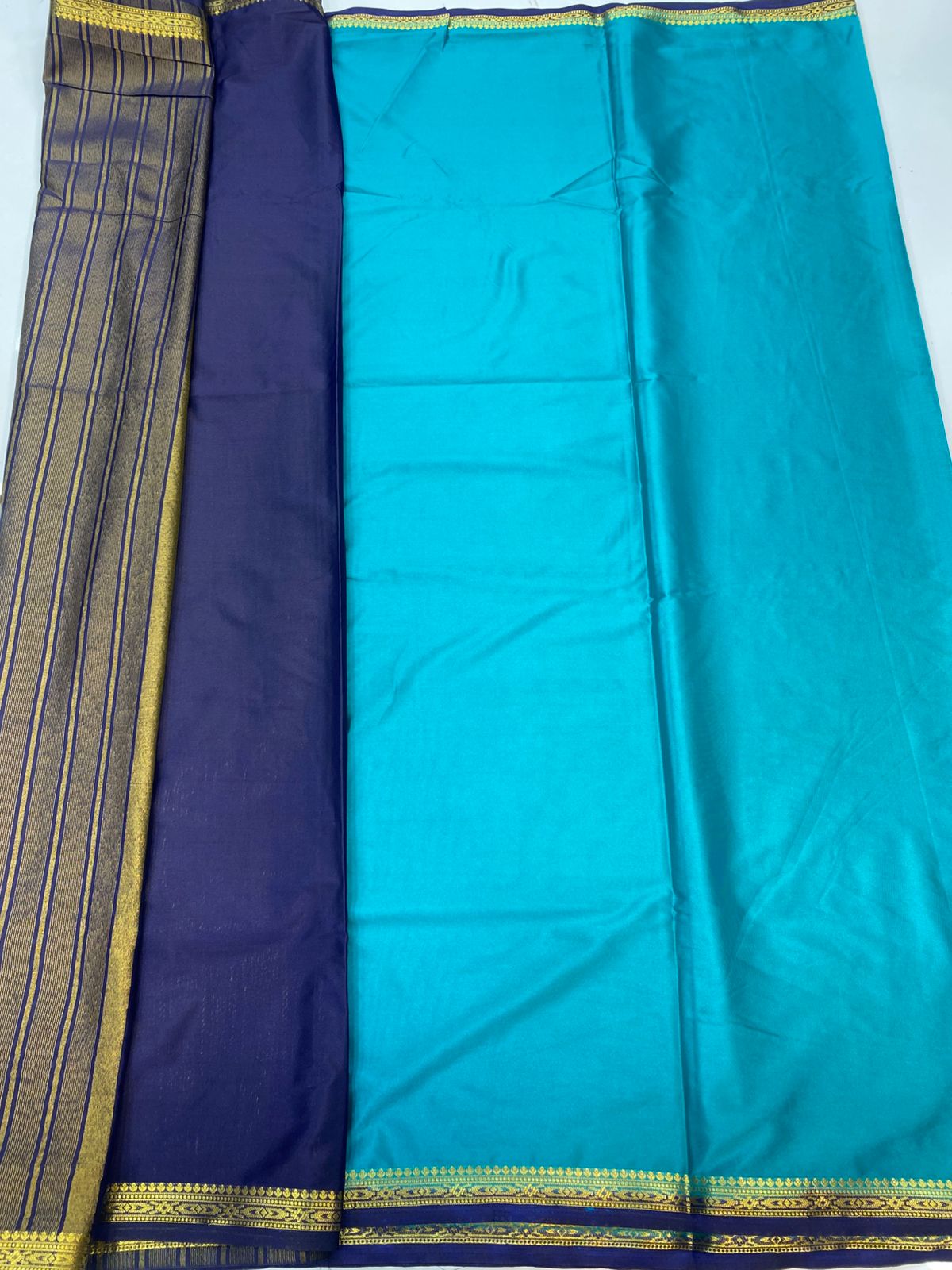 Mysore Crepe Self Saree (3440-R14)