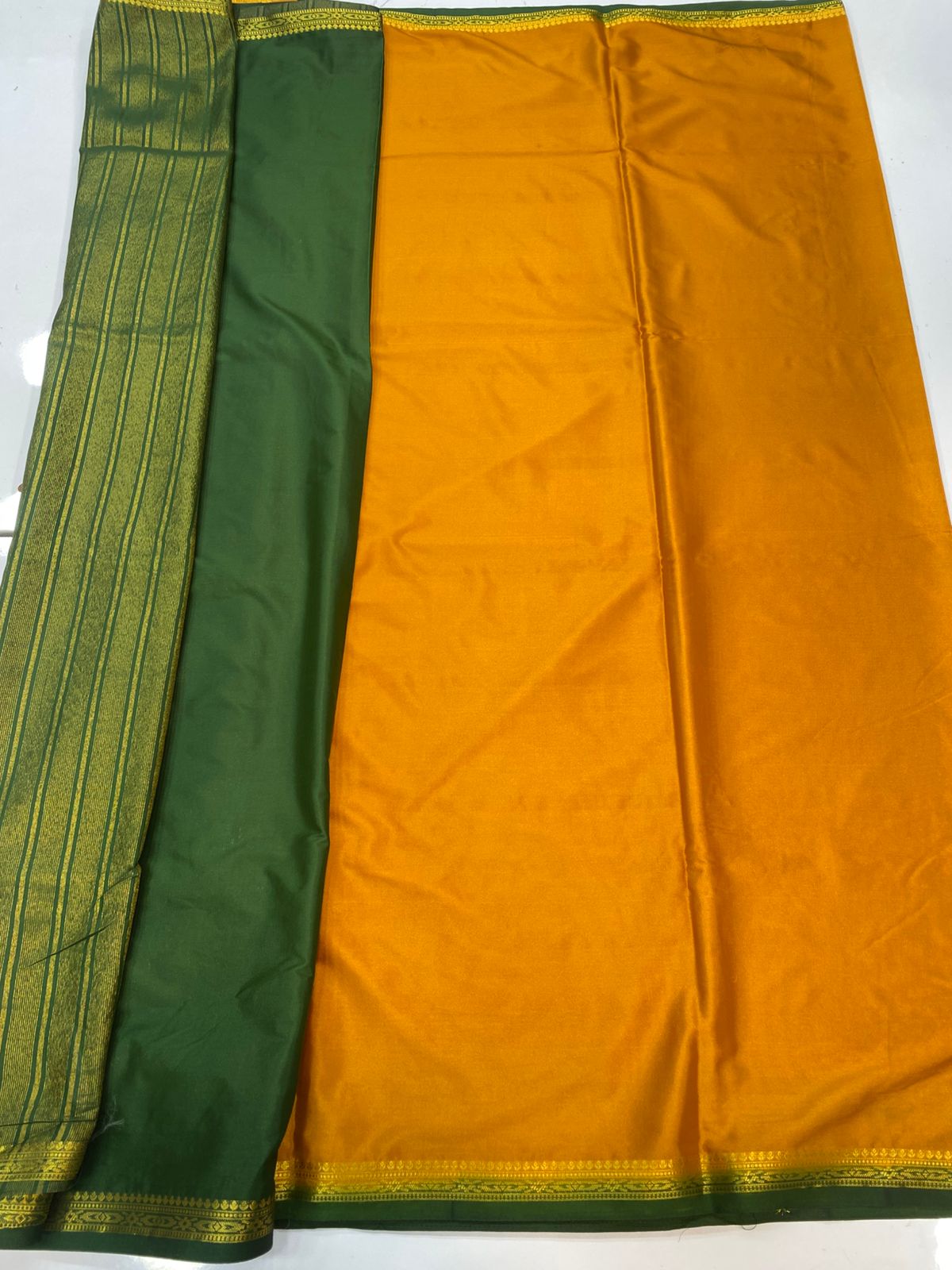 Mysore Crepe Self Saree (3440-R14)