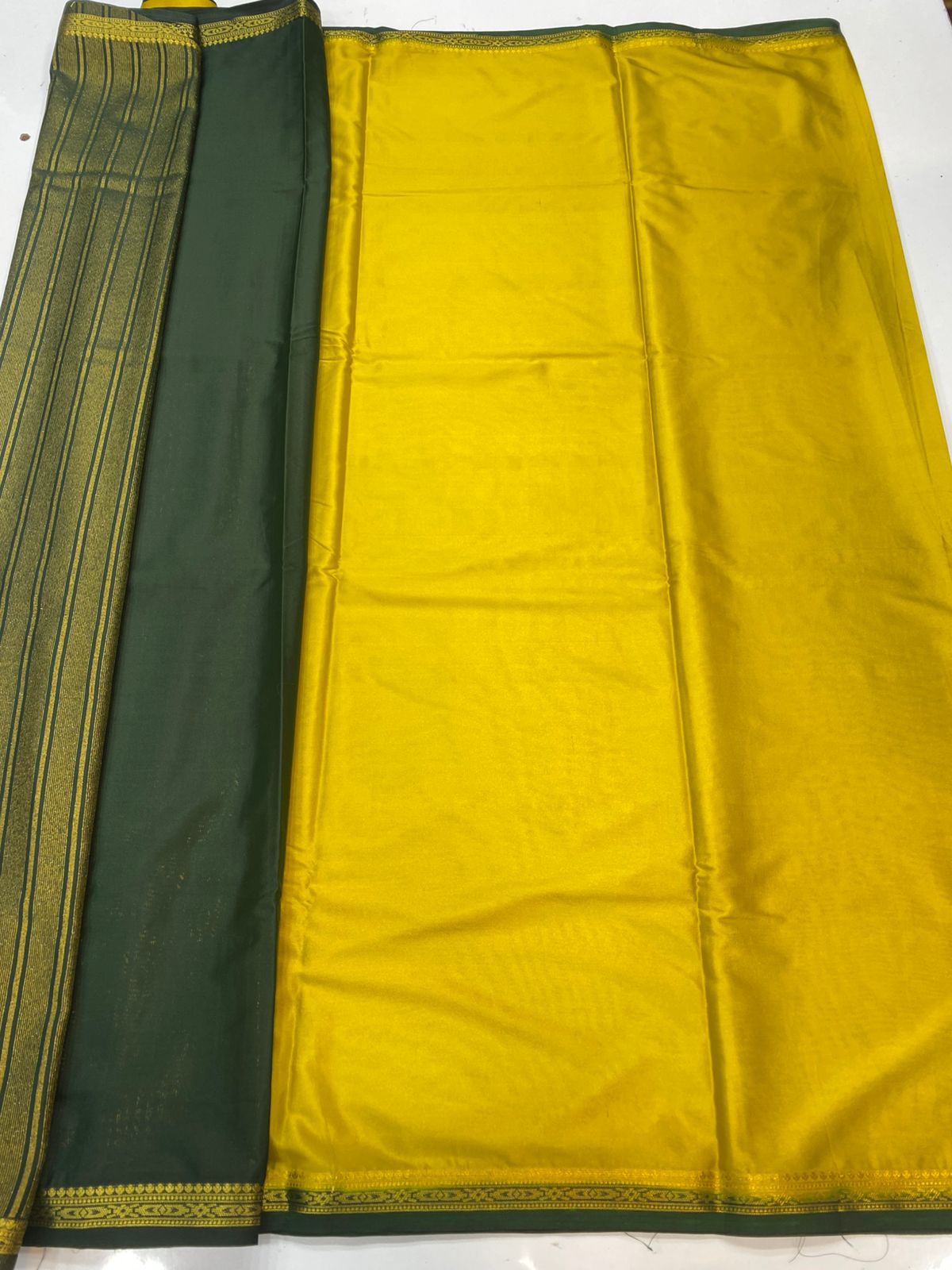 Mysore Crepe Self Saree (3440-R14)
