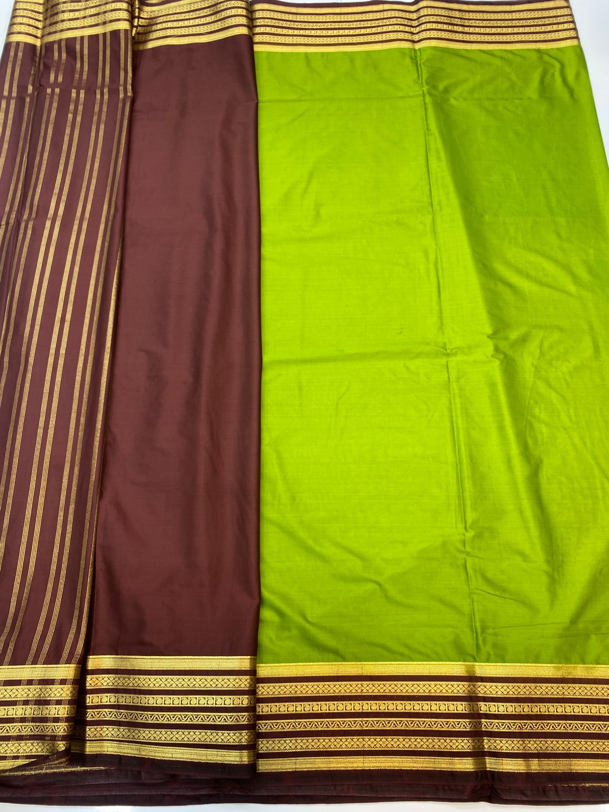 Mysore Crepe Zari Border Saree (3438B-R24)