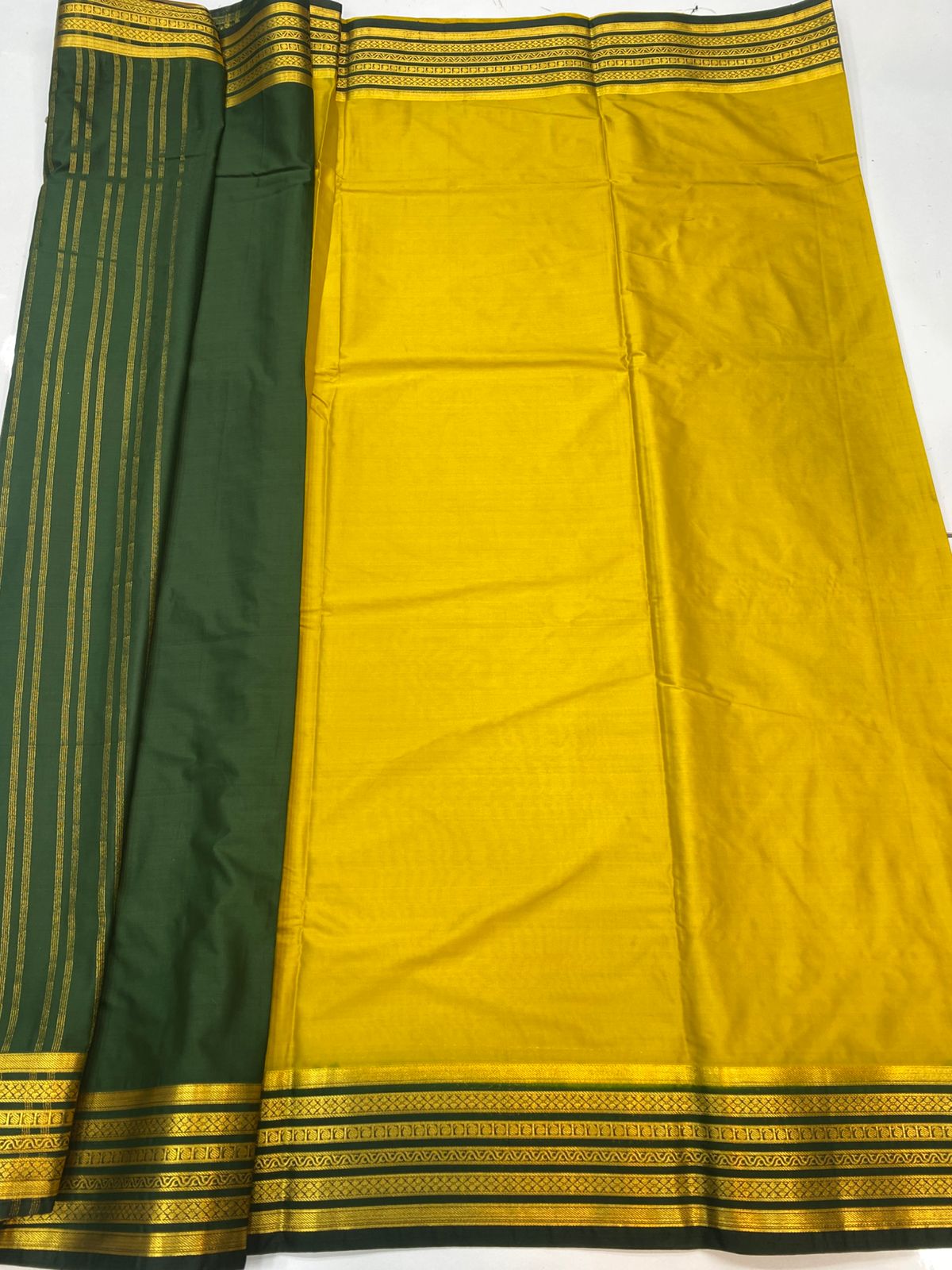 Mysore Crepe Zari Border Saree (3438B-R24)