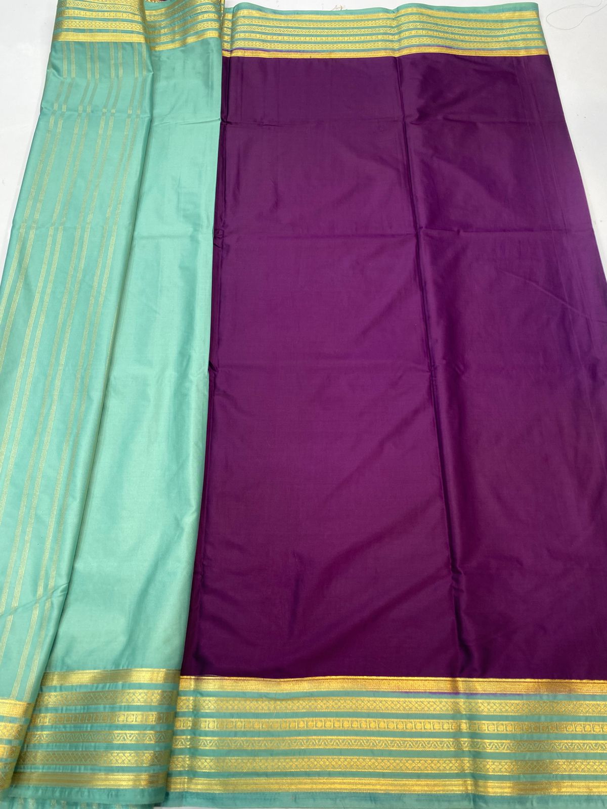 Mysore Crepe Zari Border Saree (3438B-R24)