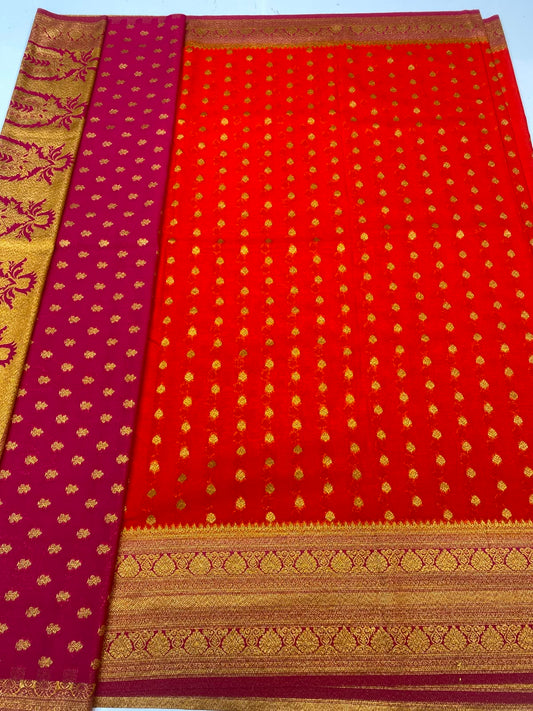 Khaddi Georgette Saree (3448-R12)