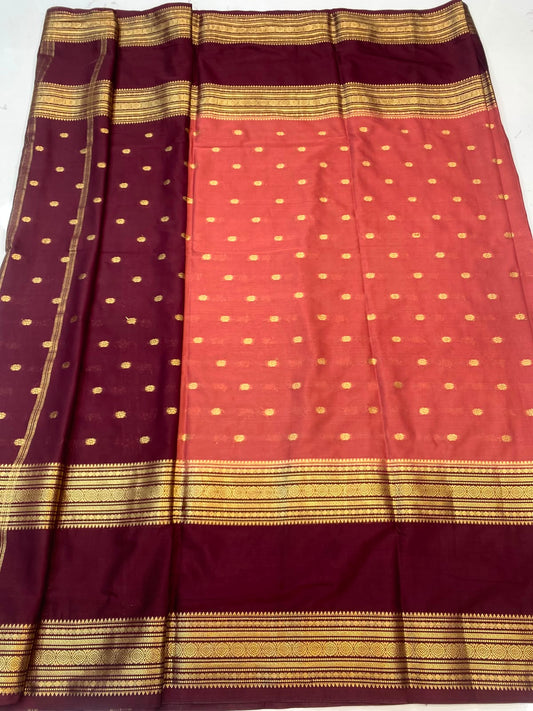 Mysore Crepe Butta Saree (3450A-R24)