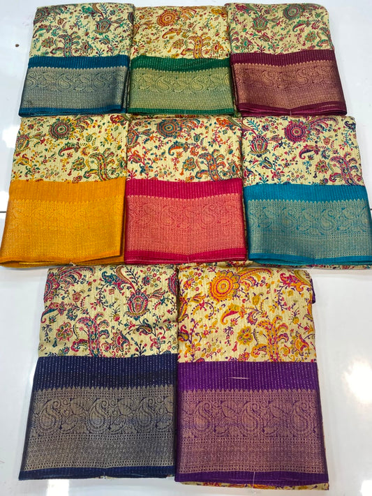 Fancy Georgette Digital Print Saree(3352C-R48)