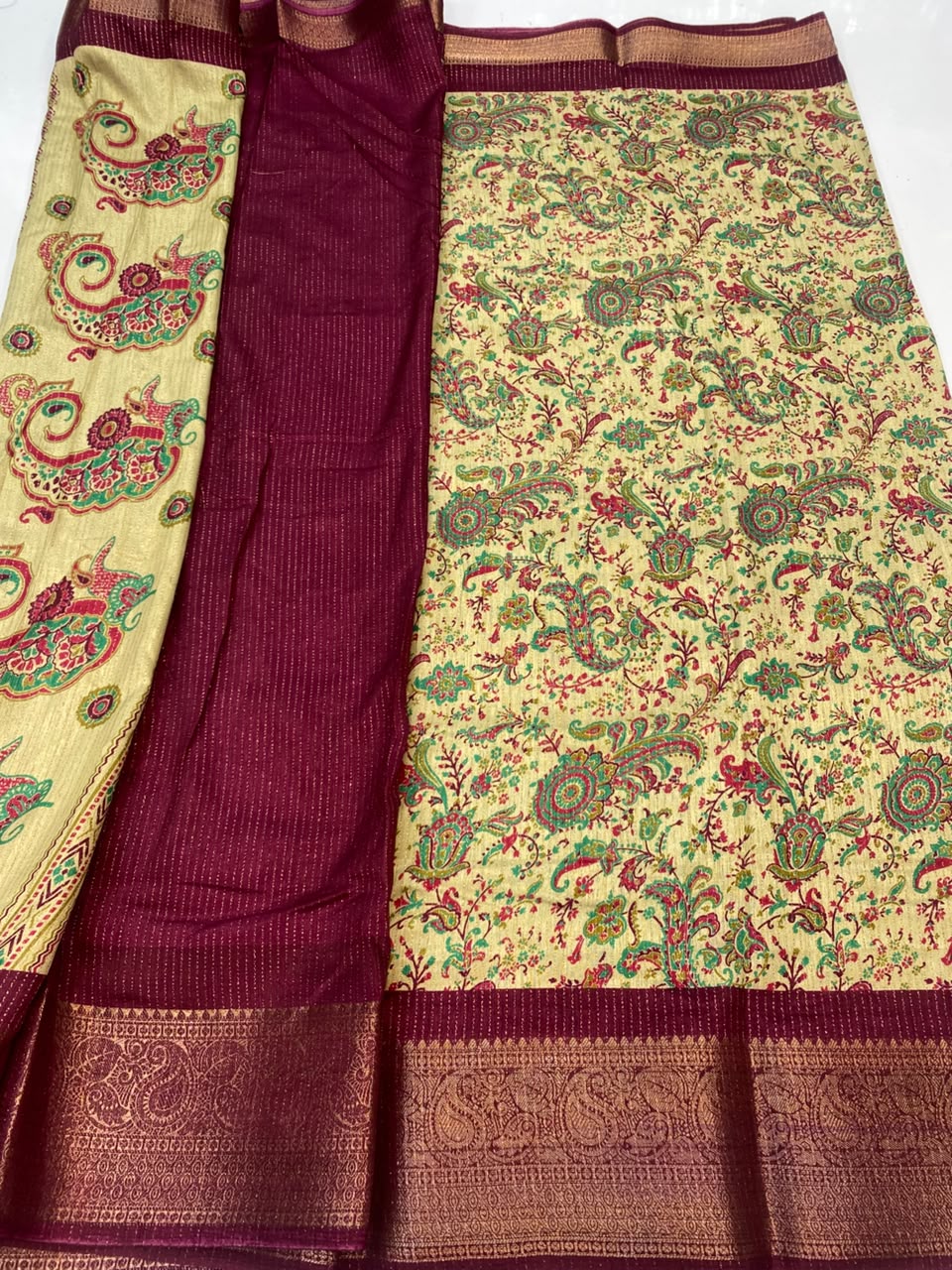Fancy Georgette Digital Print Saree(3352C-R48)