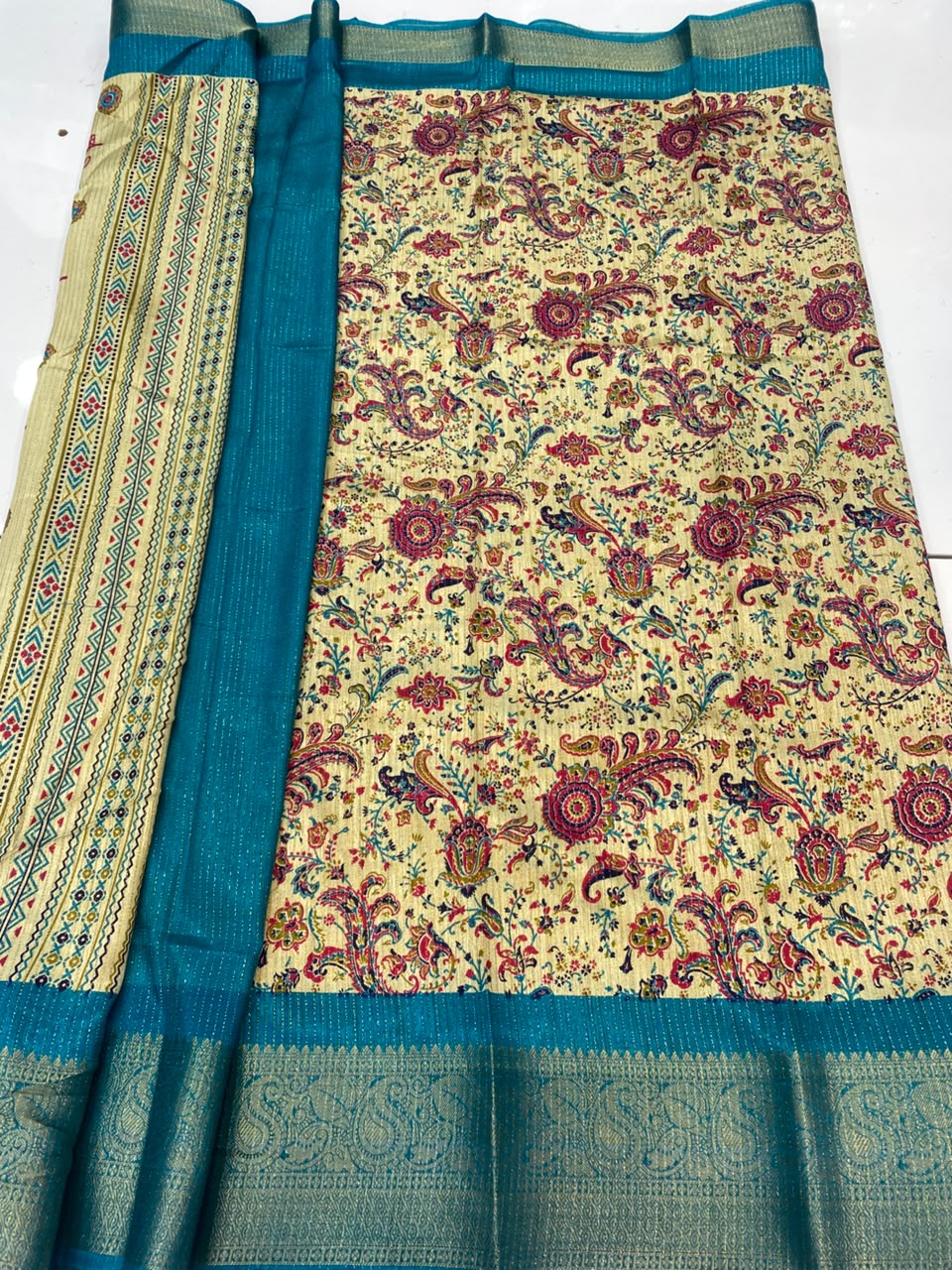 Fancy Georgette Digital Print Saree(3352C-R48)