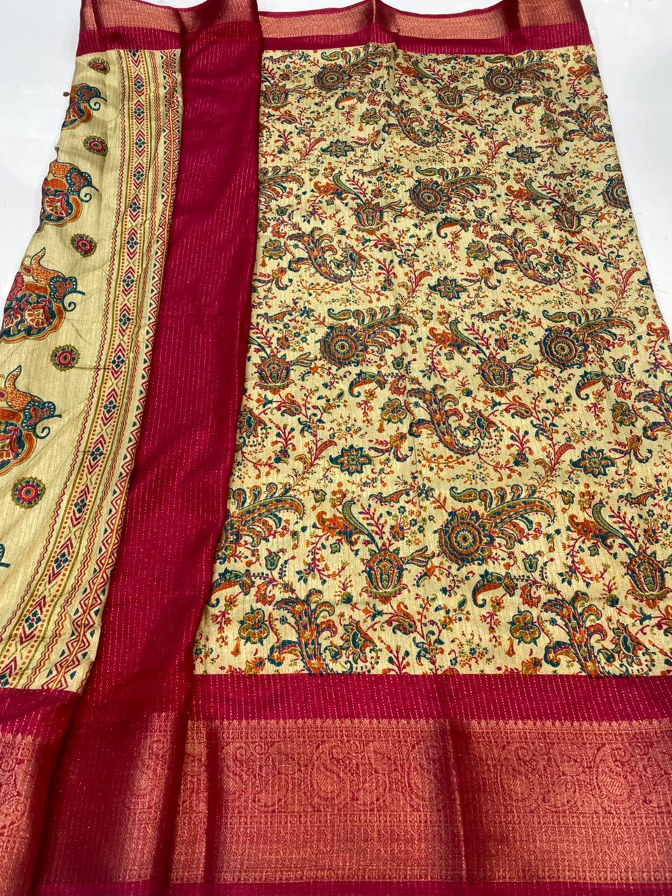 Fancy Georgette Digital Print Saree(3352C-R48)