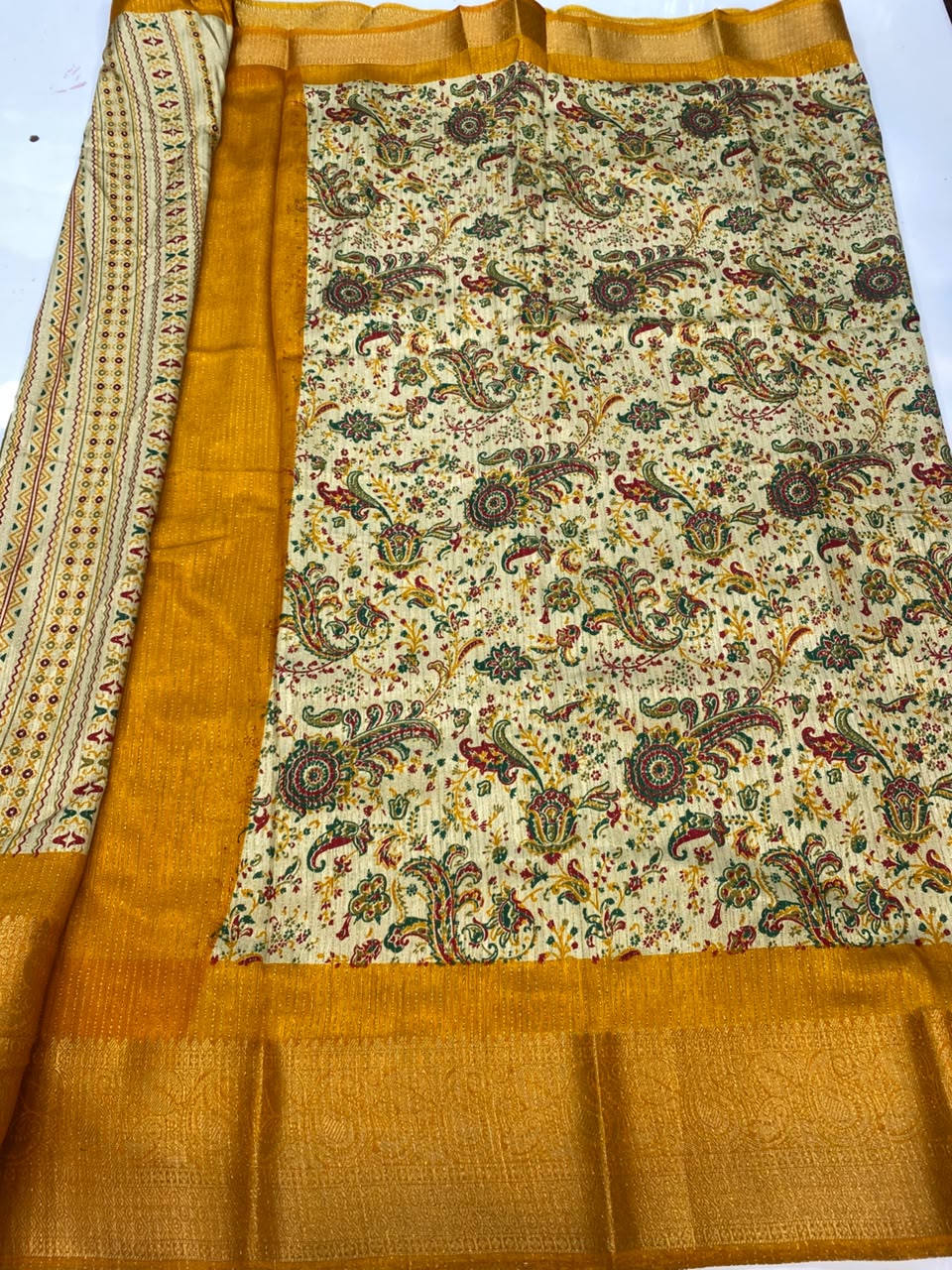 Fancy Georgette Digital Print Saree(3352C-R48)