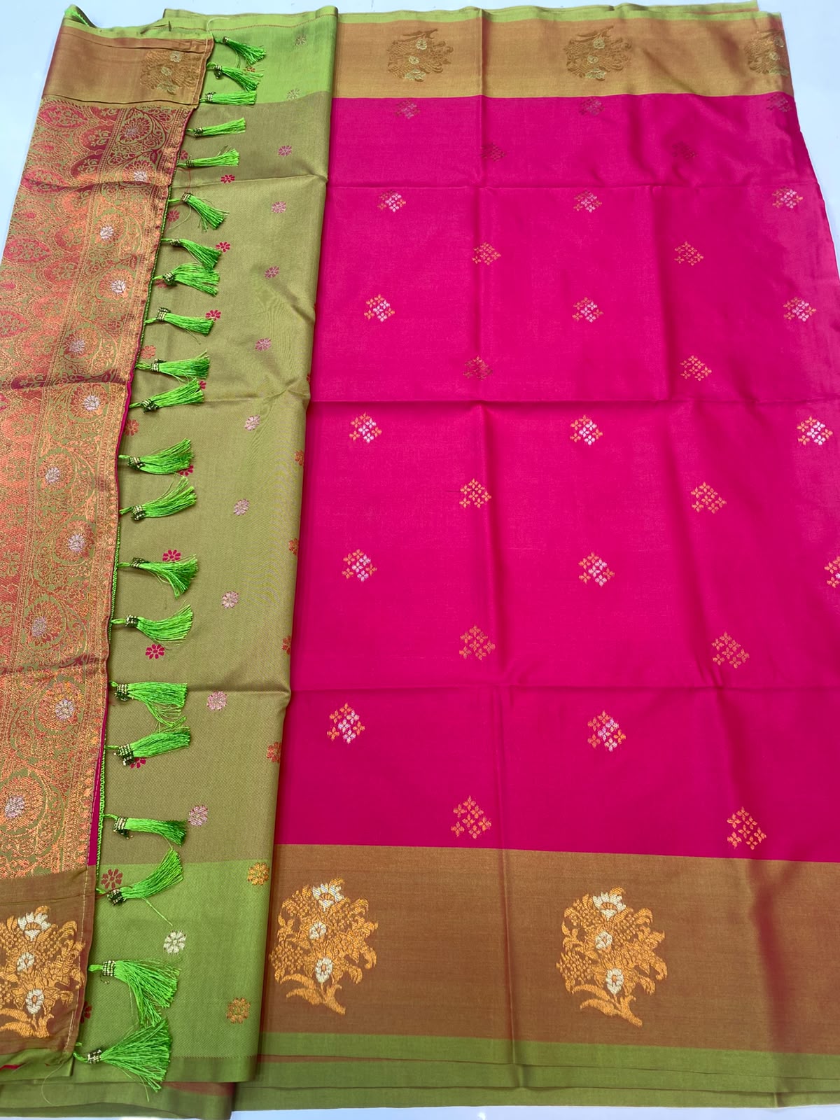 Semi Silk Butta Saree (3257D-R19)