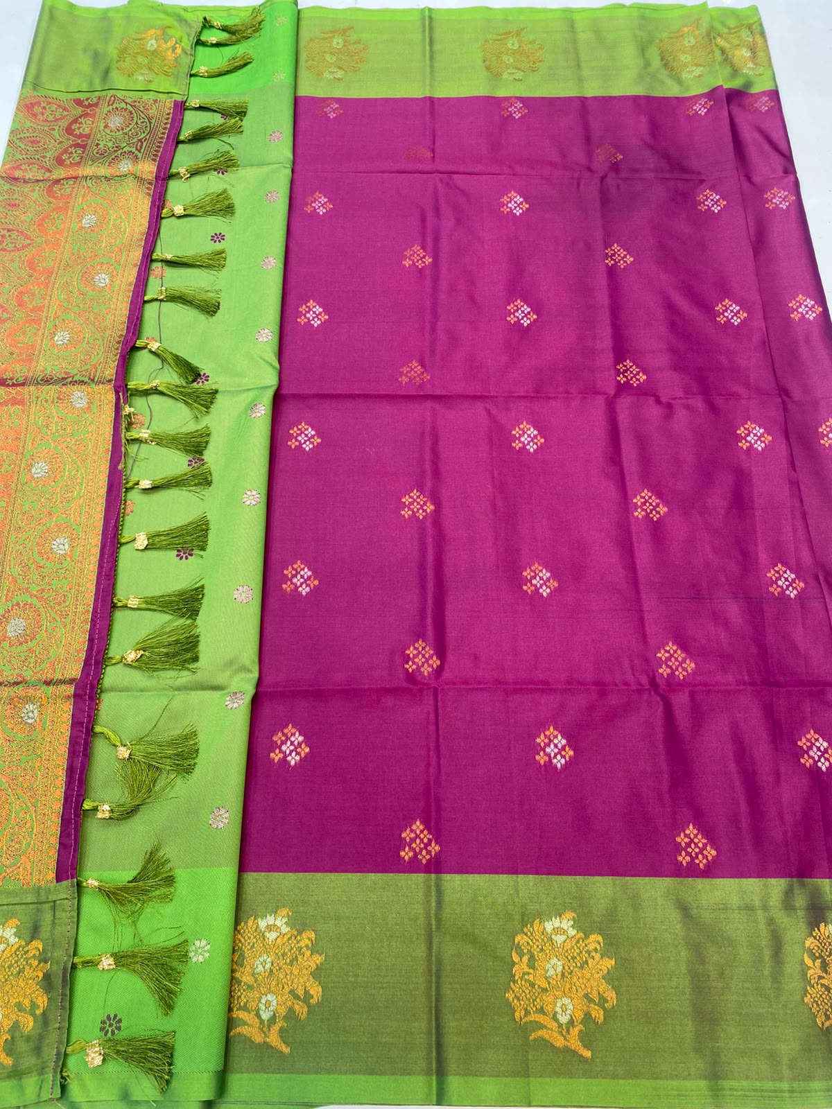 Semi Silk Butta Saree (3257D-R19)