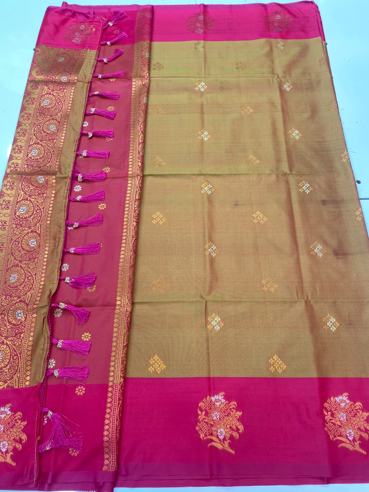 Semi Silk Butta Saree (3257D-R19)