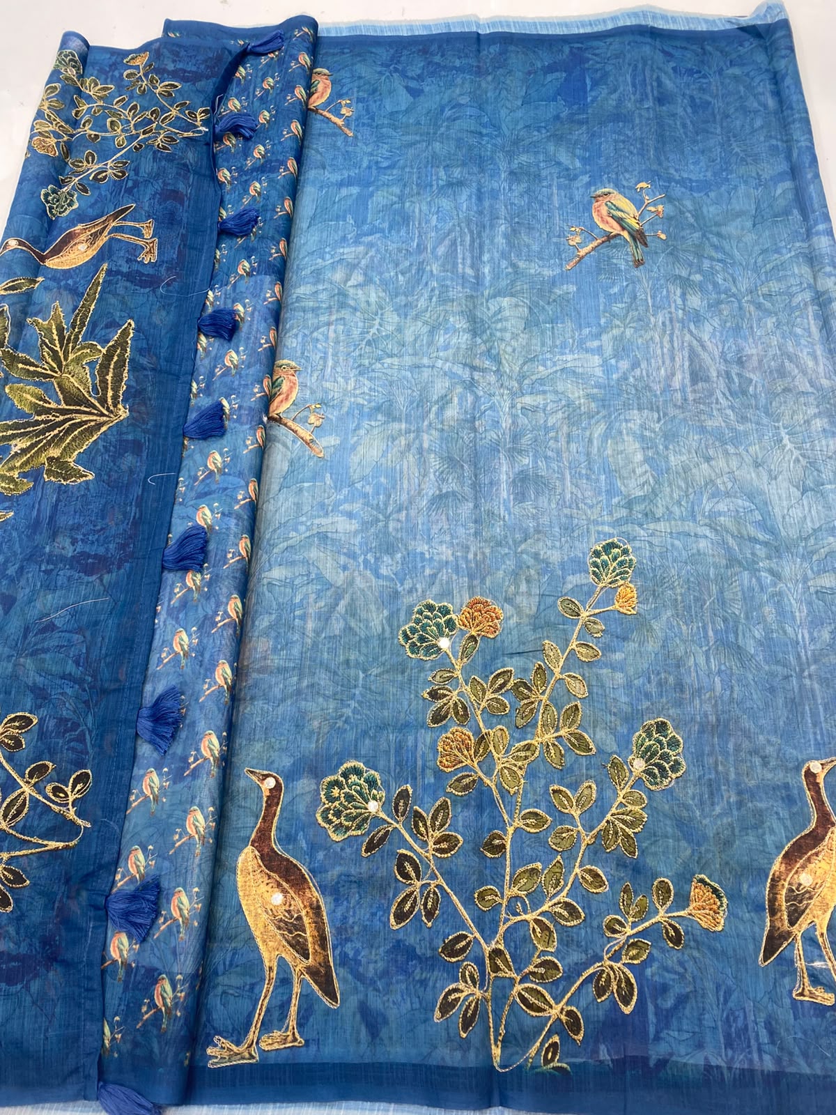 Fancy Digital Print Saree (3467-R29)