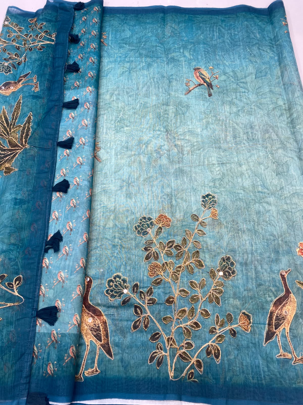 Fancy Digital Print Saree (3467-R29)