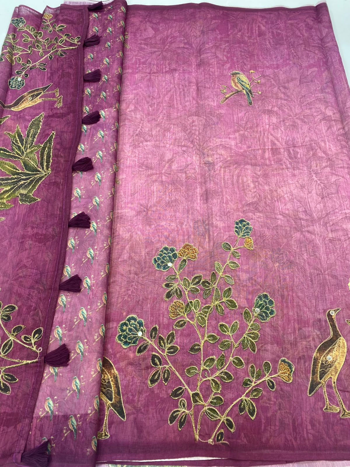 Fancy Digital Print Saree (3467-R29)