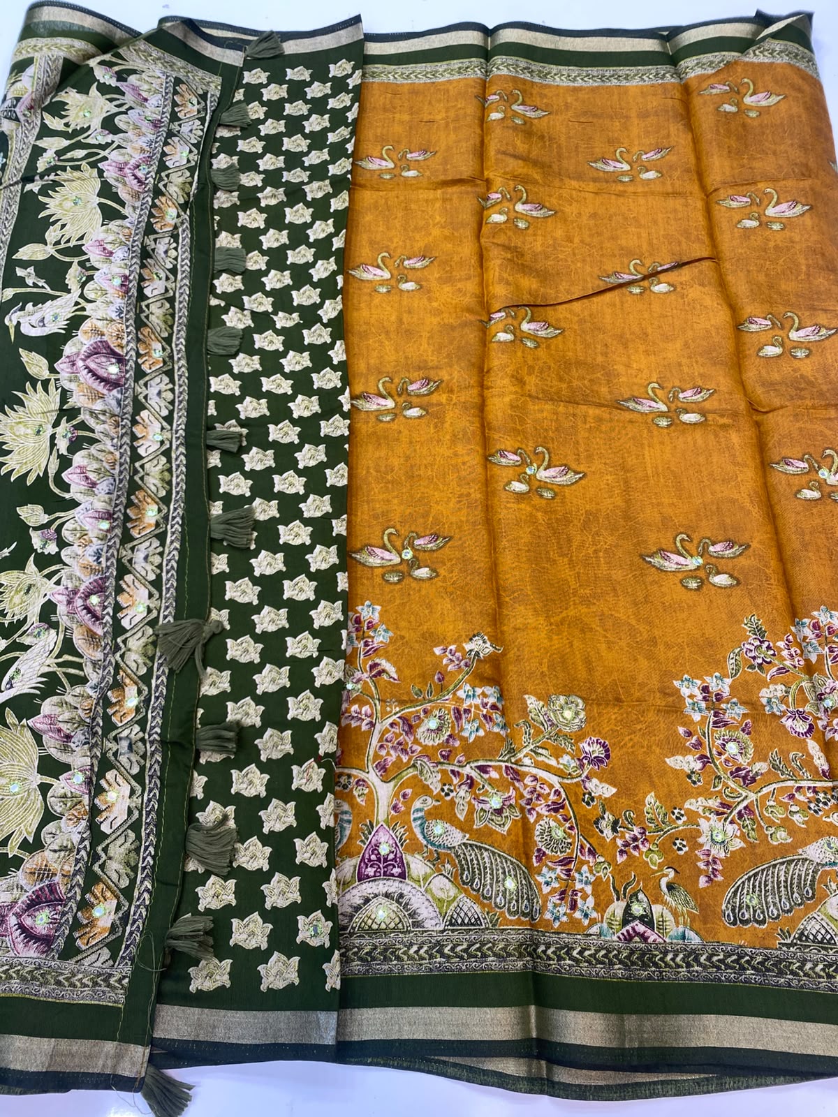 Fancy Digital Print Saree (3469-R30)